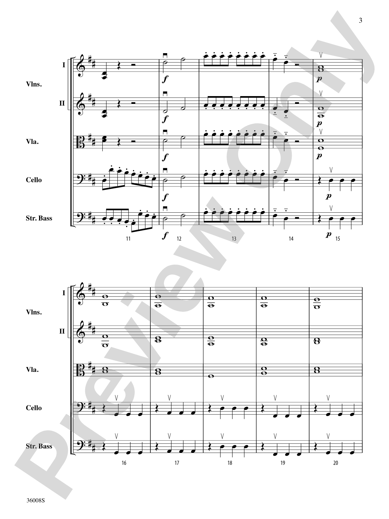 Symphony No. 1: String Orchestra Conductor Score & Parts