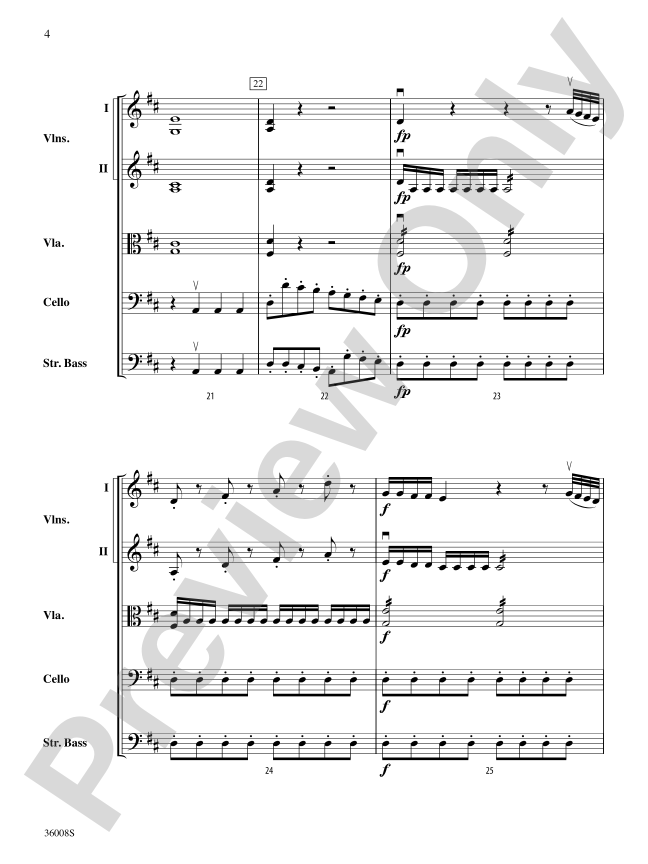 Symphony No. 1: String Orchestra Conductor Score & Parts