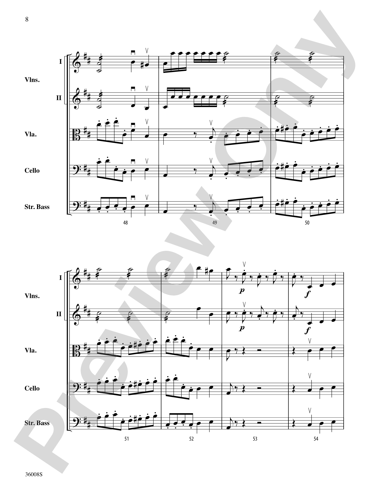 Symphony No. 1: String Orchestra Conductor Score & Parts