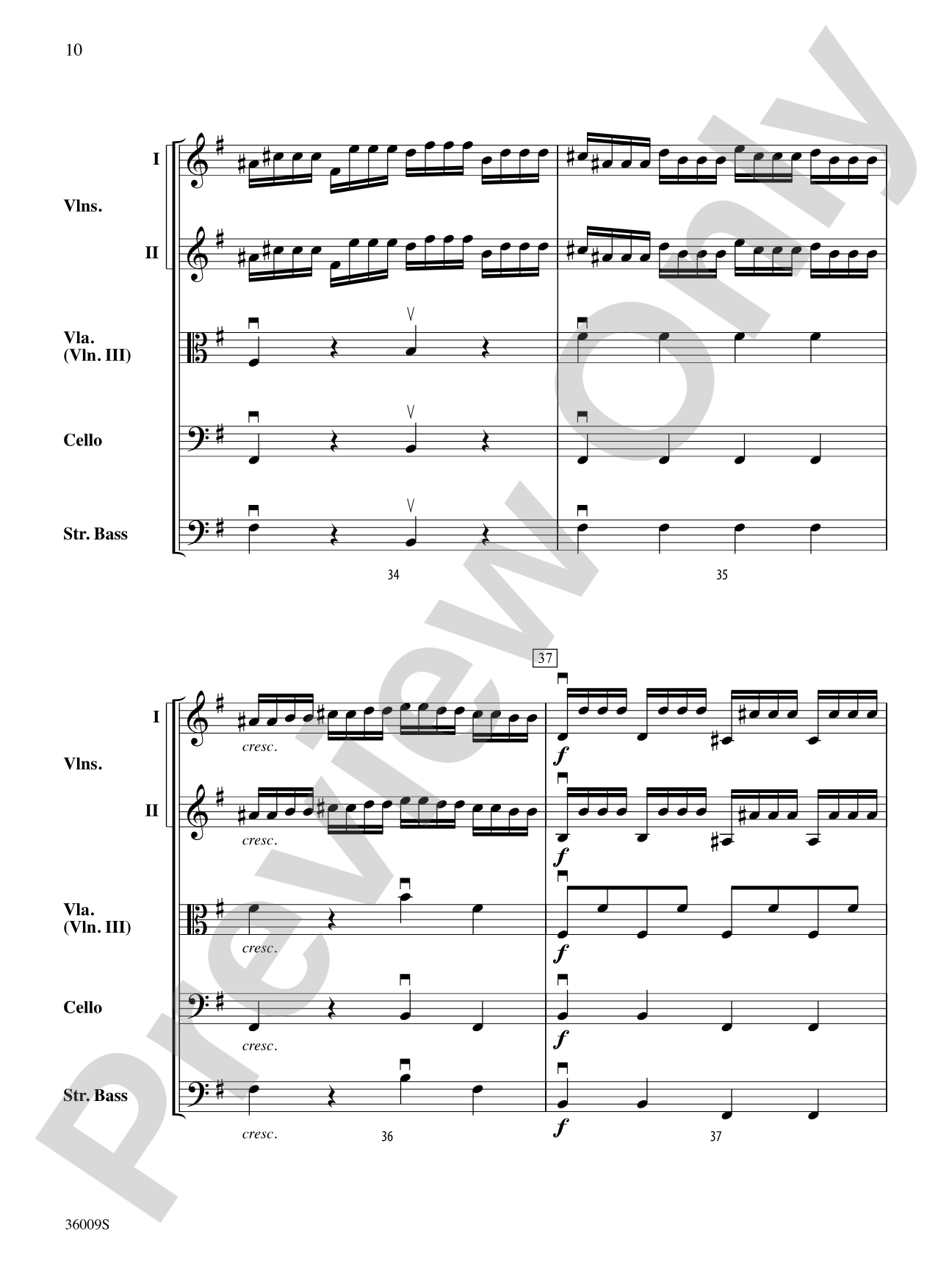 Concerto in G Major (from the Concerto for Two Mandolins): String Orchestra Conductor Score & Parts
