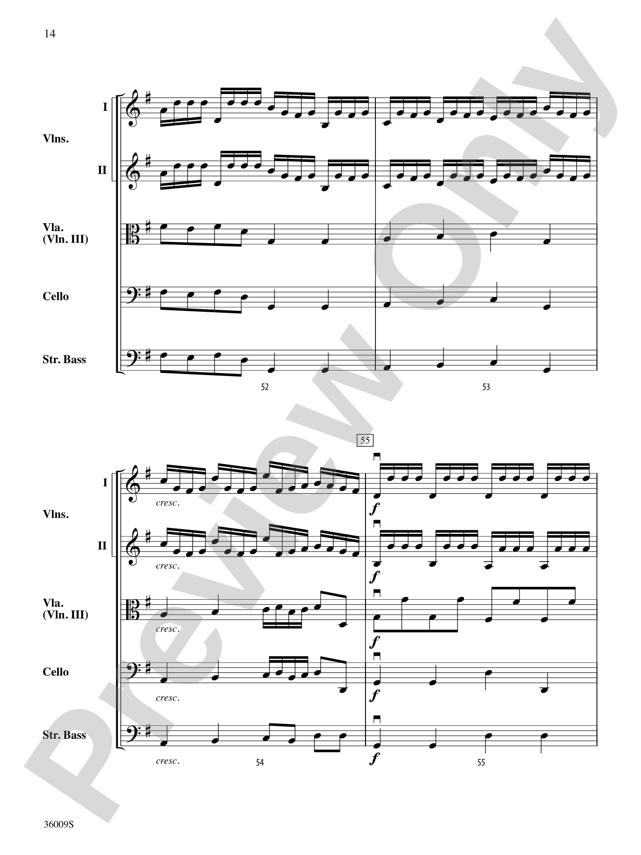 Concerto in G Major (from the Concerto for Two Mandolins): String Orchestra Conductor Score & Parts