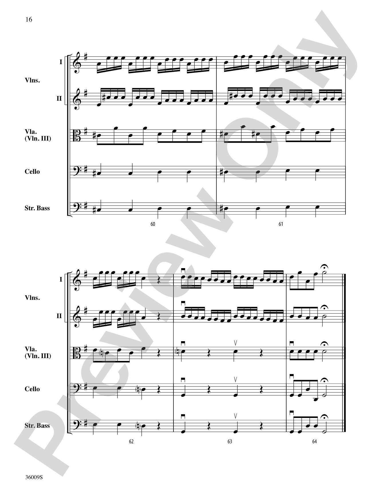 Concerto in G Major (from the Concerto for Two Mandolins): String Orchestra Conductor Score & Parts