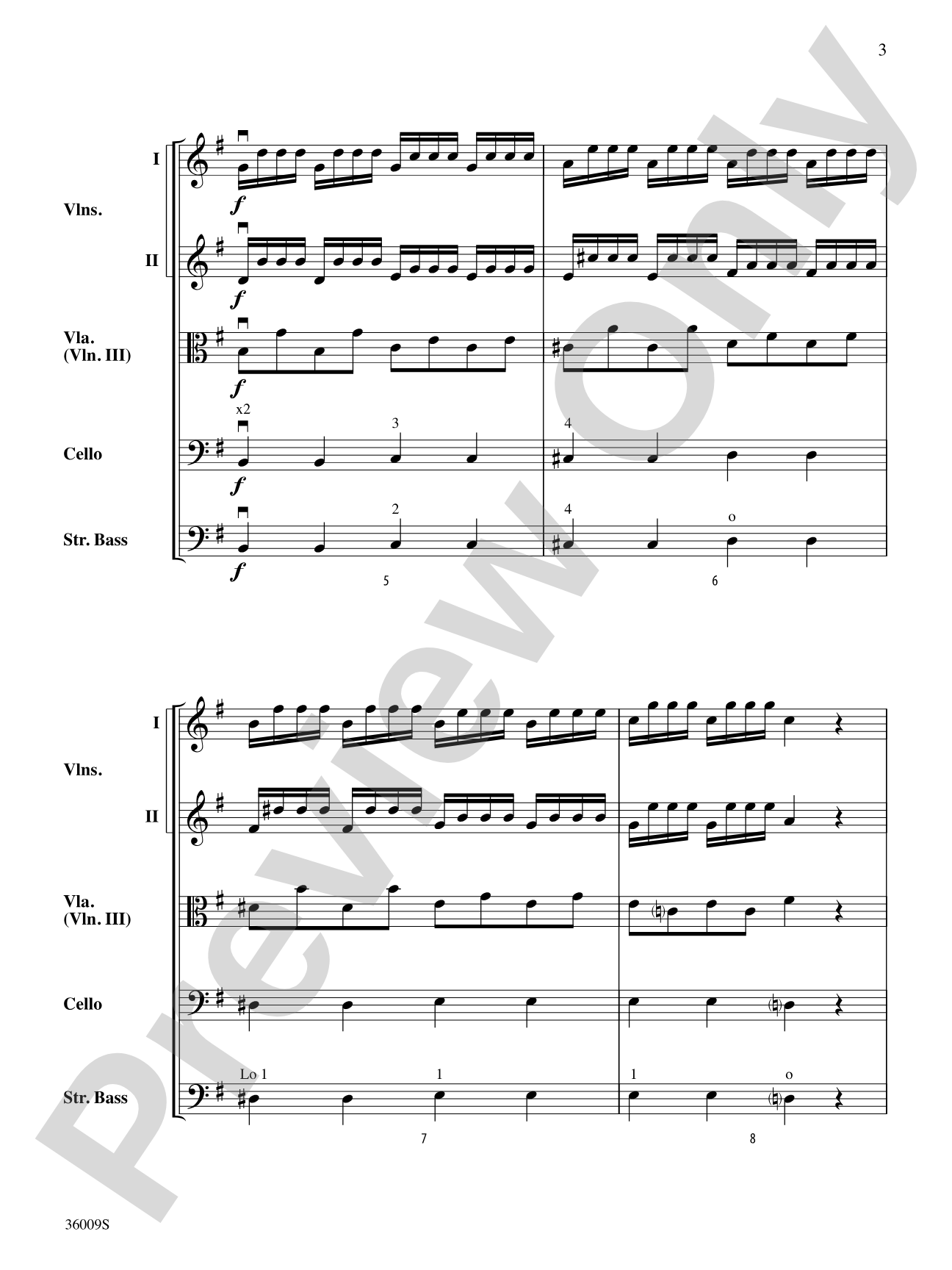 Concerto in G Major (from the Concerto for Two Mandolins): String Orchestra Conductor Score & Parts