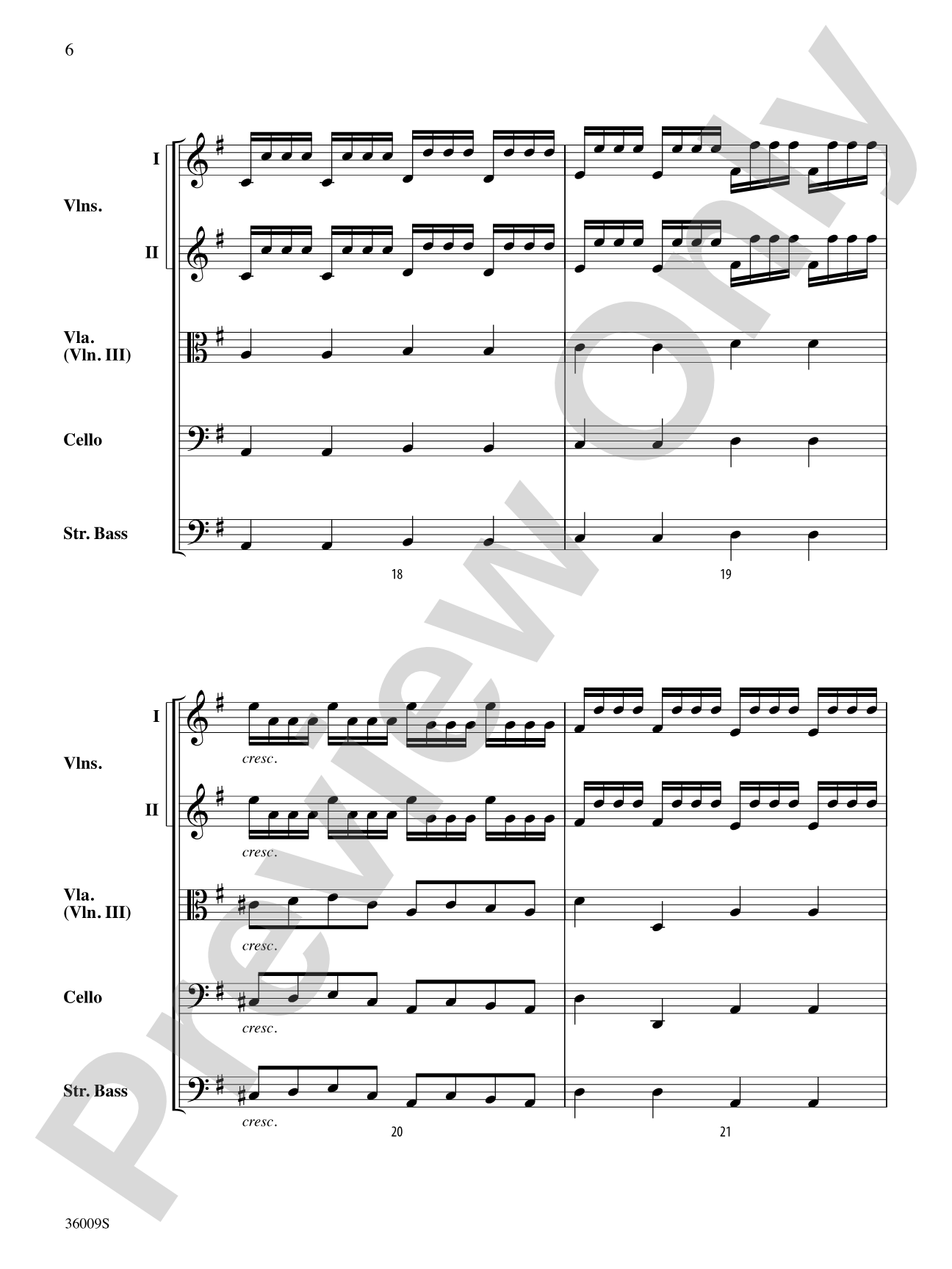 Concerto in G Major (from the Concerto for Two Mandolins): String Orchestra Conductor Score & Parts