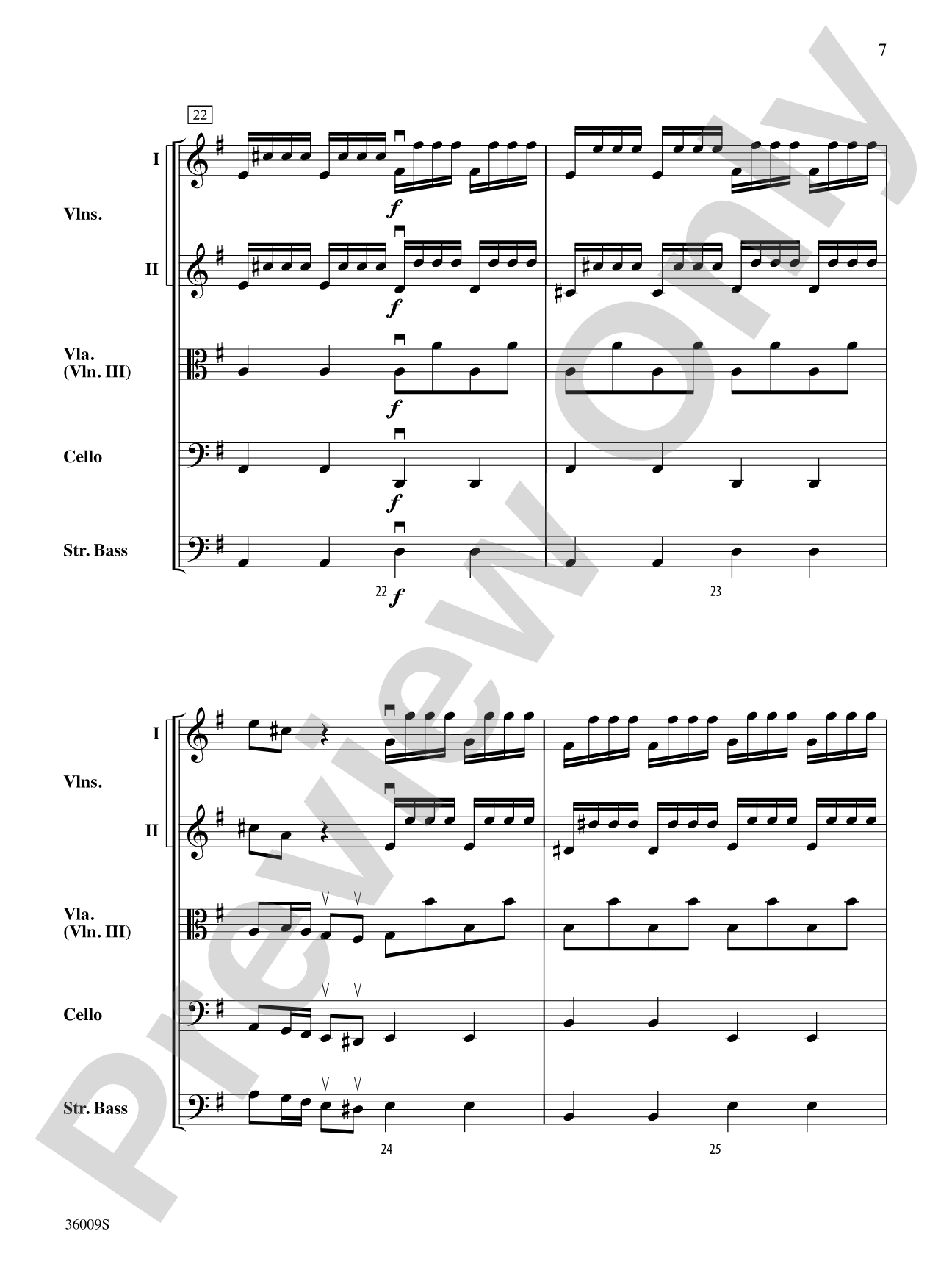 Concerto in G Major (from the Concerto for Two Mandolins): String Orchestra Conductor Score & Parts