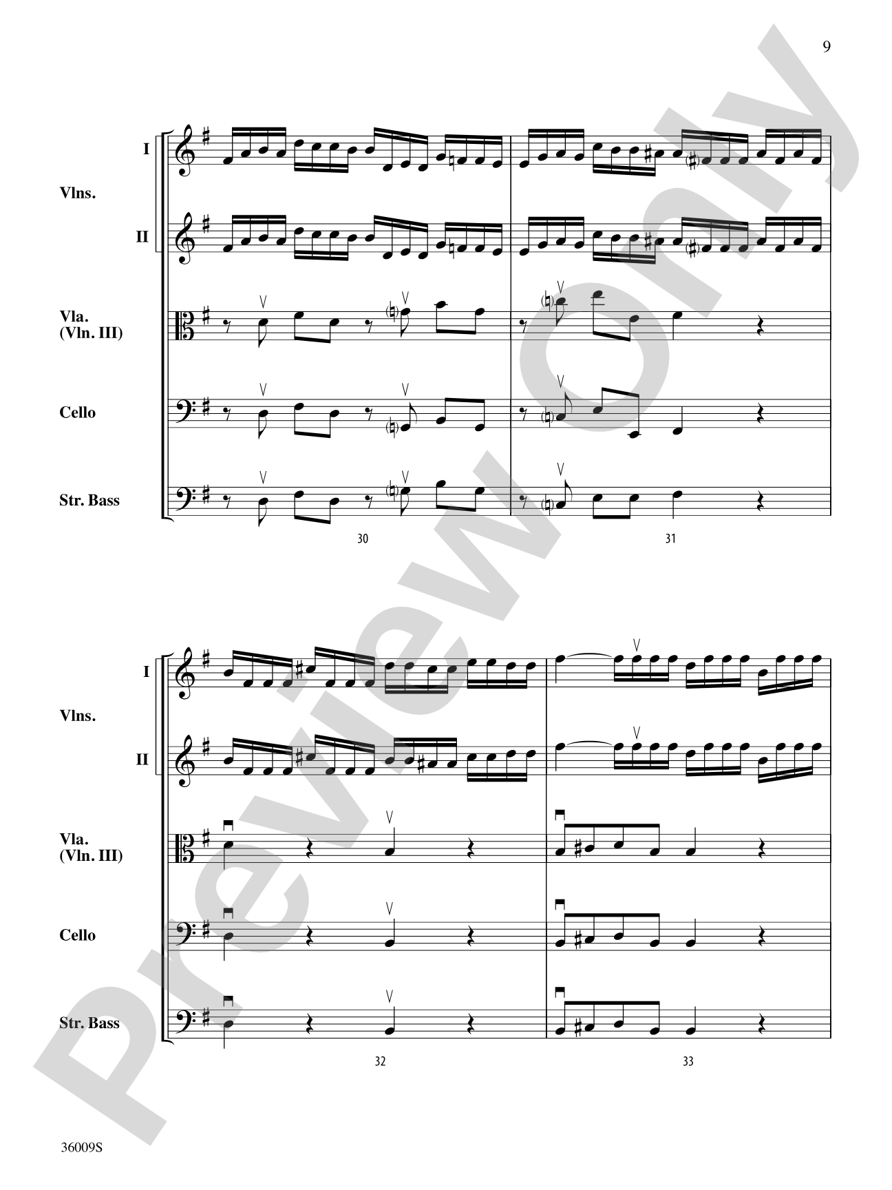 Concerto in G Major (from the Concerto for Two Mandolins): String Orchestra Conductor Score & Parts