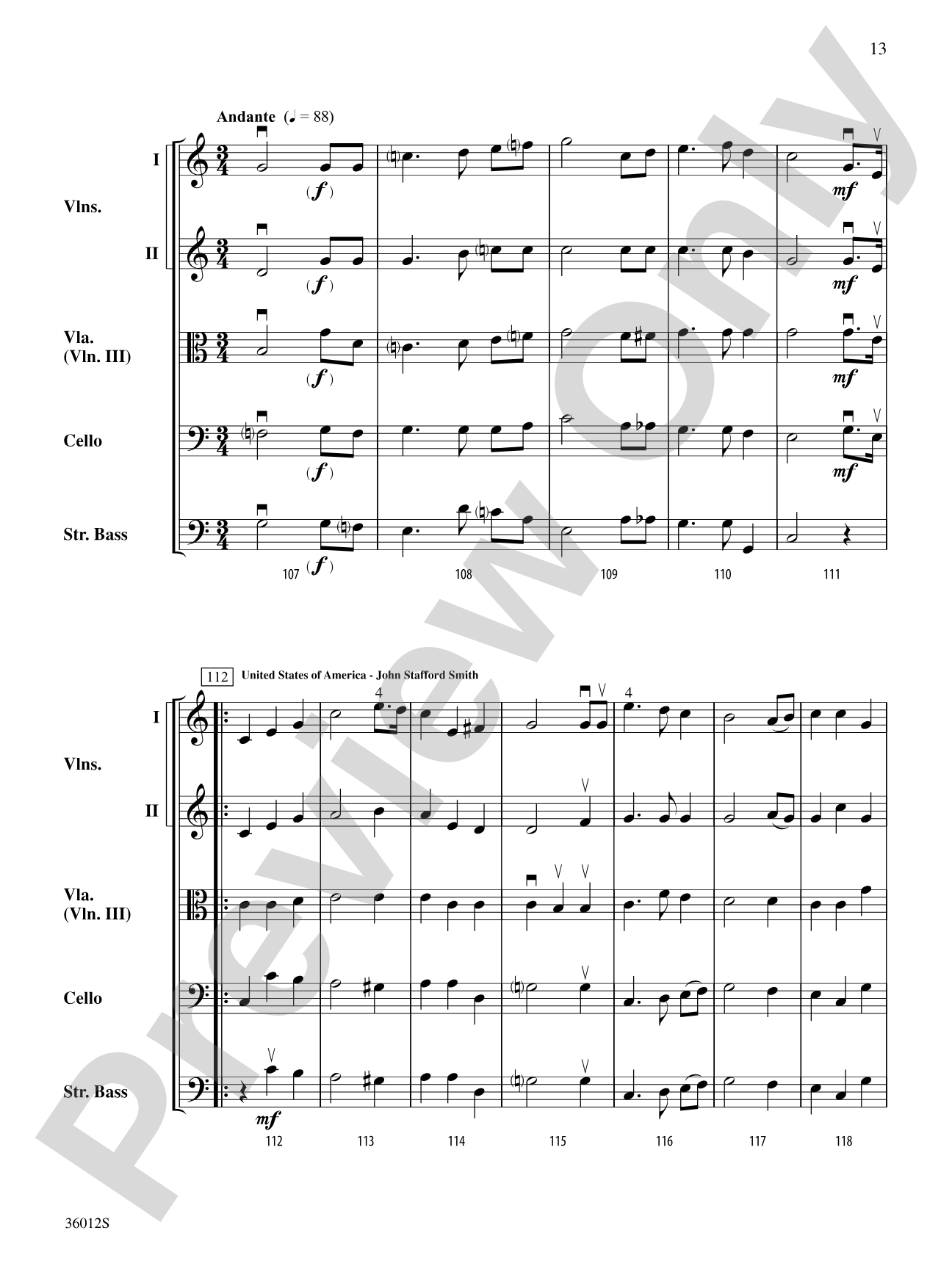 National Anthems Around the World: String Orchestra Conductor Score & Parts