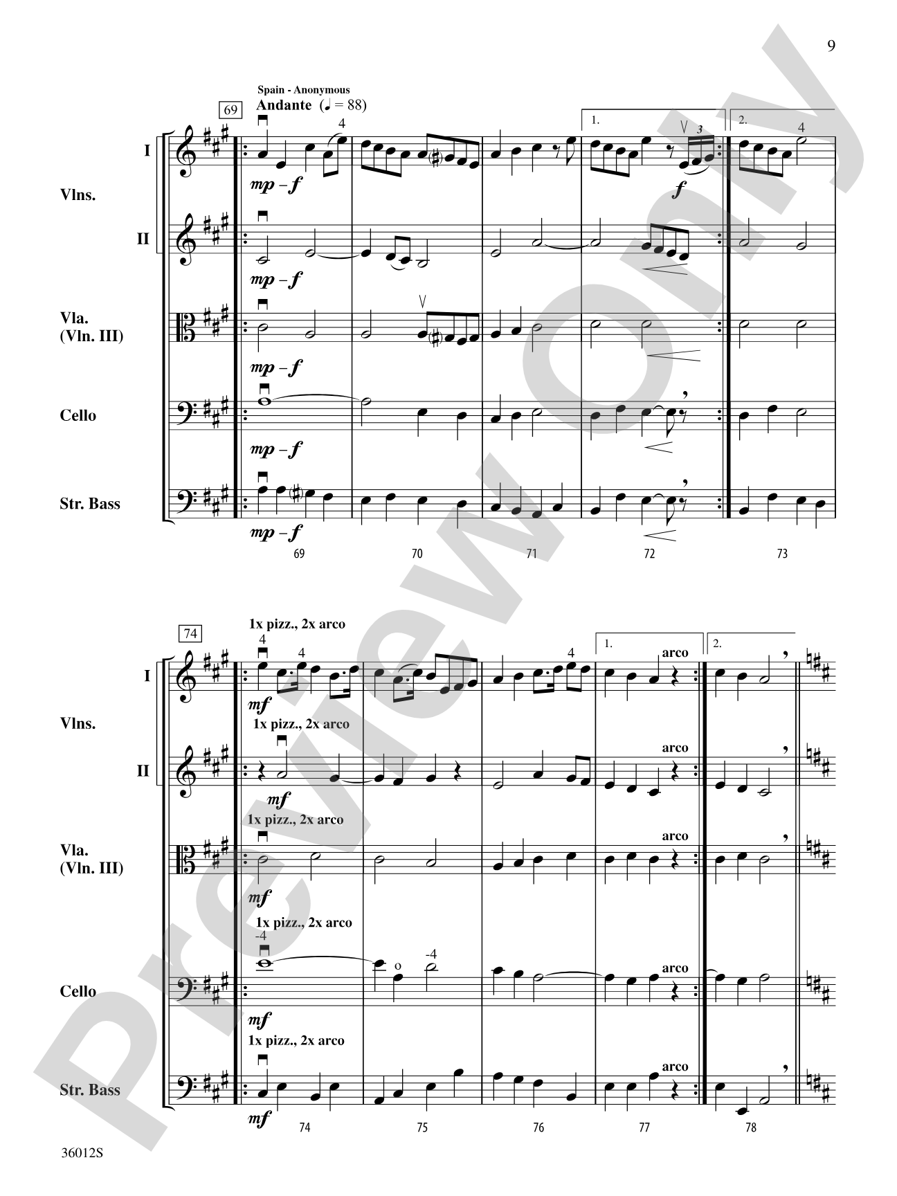 National Anthems Around the World: String Orchestra Conductor Score & Parts