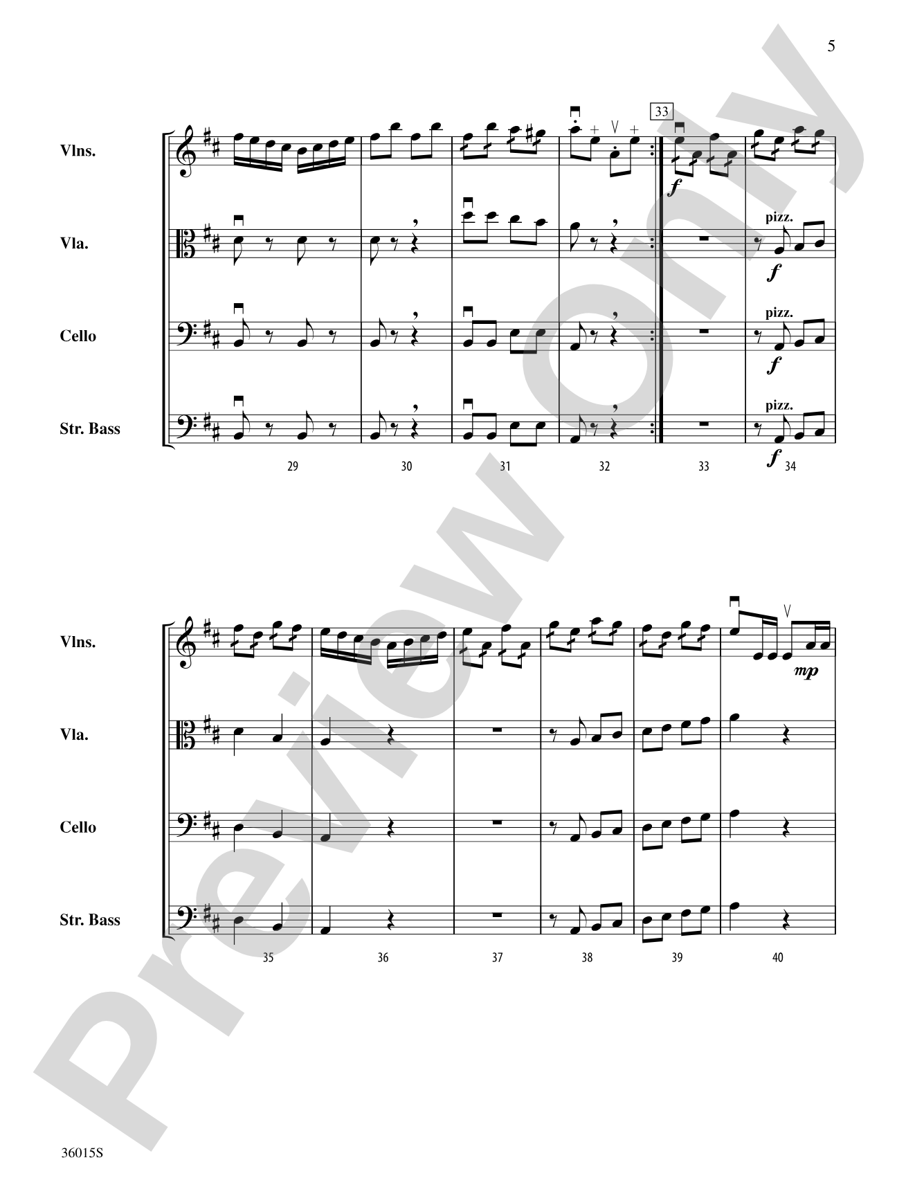 The "Billy Tell" Overture: String Orchestra Conductor Score & Parts