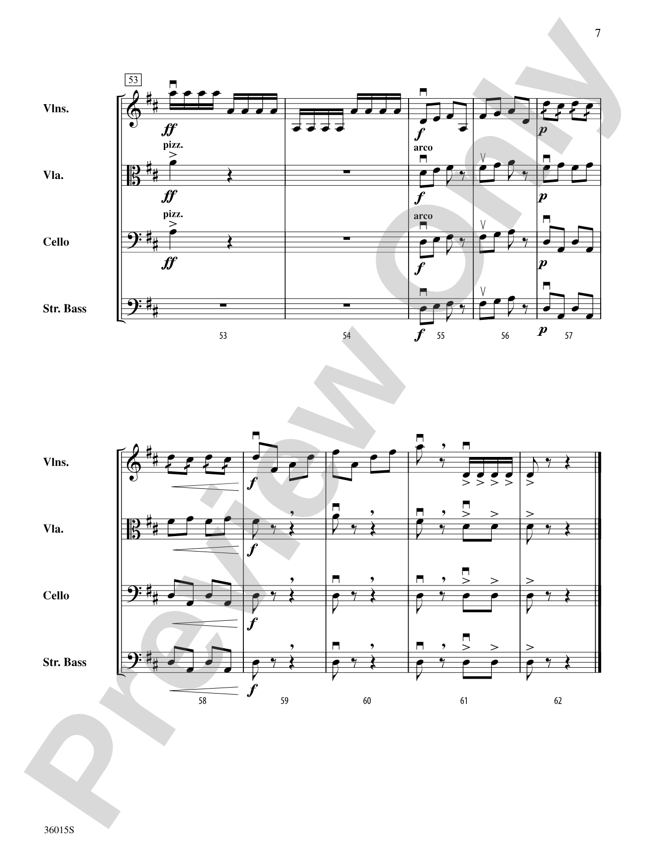 The "Billy Tell" Overture: String Orchestra Conductor Score & Parts