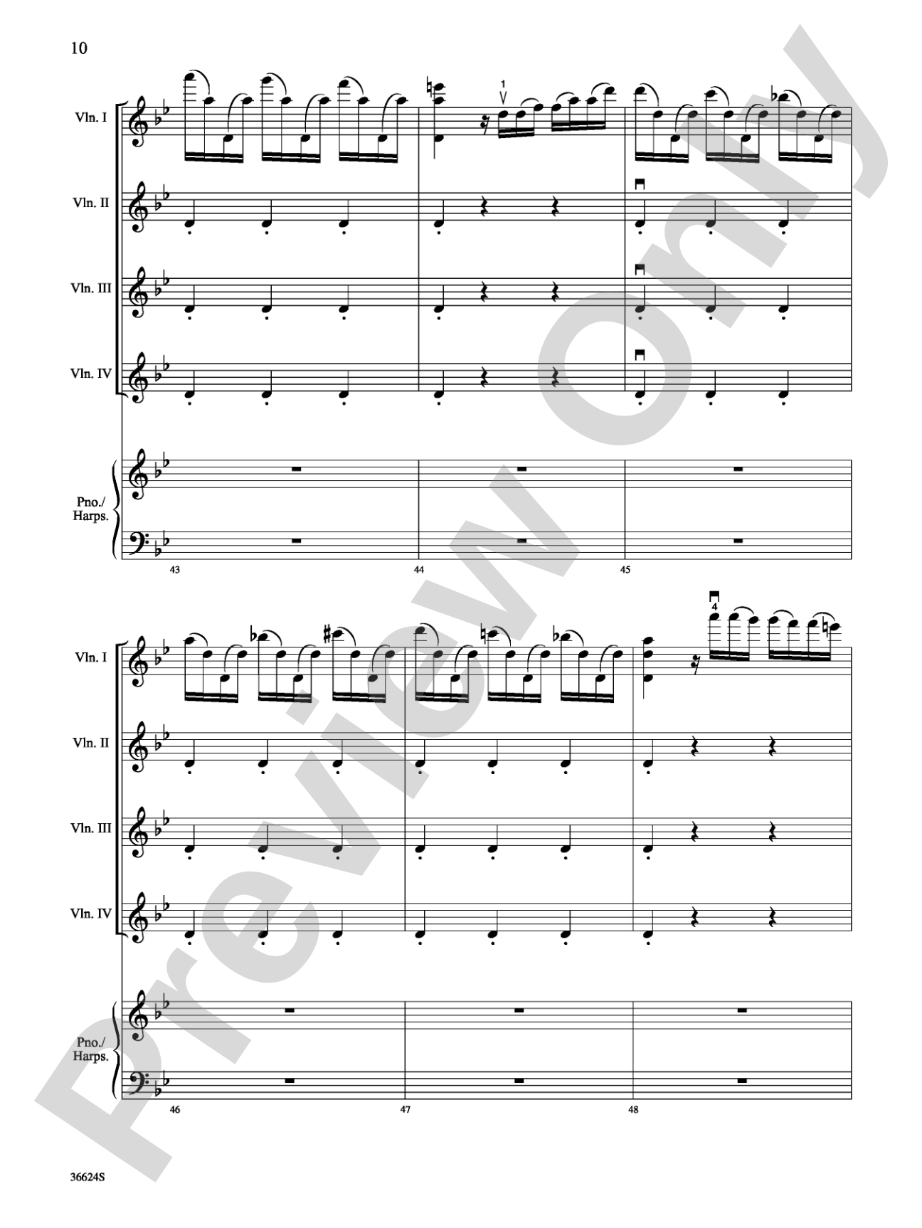 Violins Go Vivaldi: Two Movements for Violin Quartet: Violin Book