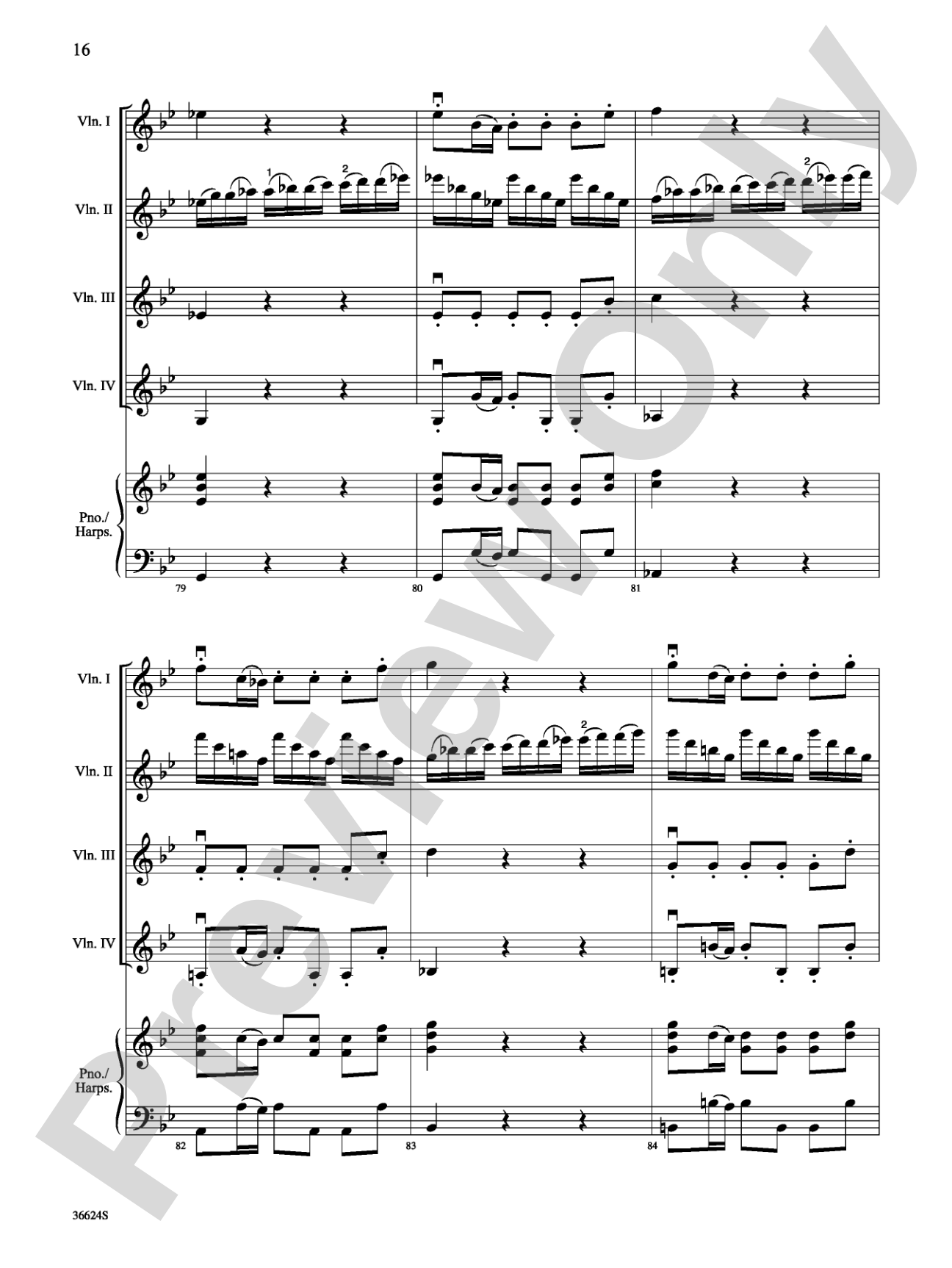 Violins Go Vivaldi: Two Movements for Violin Quartet: Violin Book