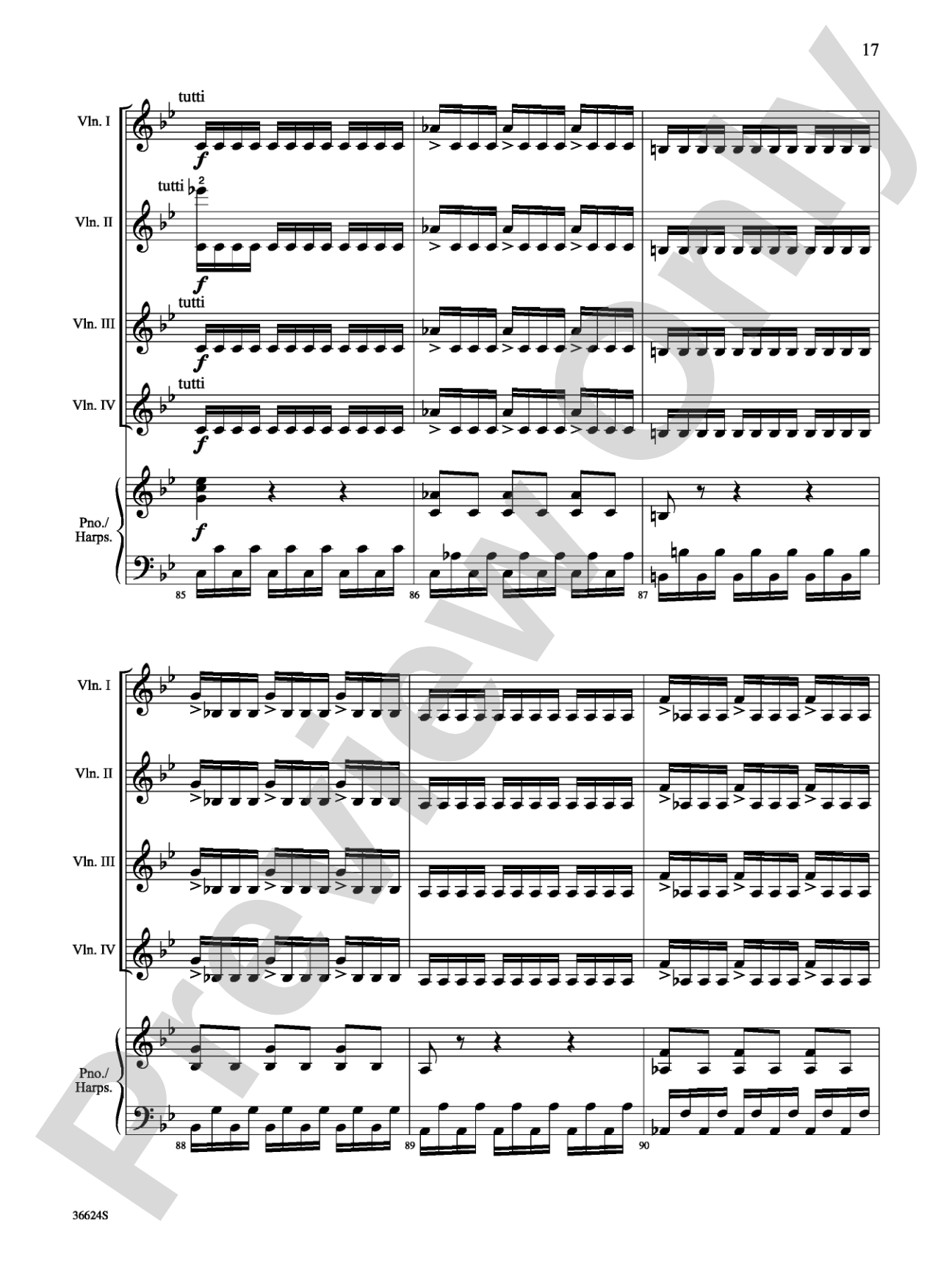 Violins Go Vivaldi: Two Movements for Violin Quartet: Violin Book
