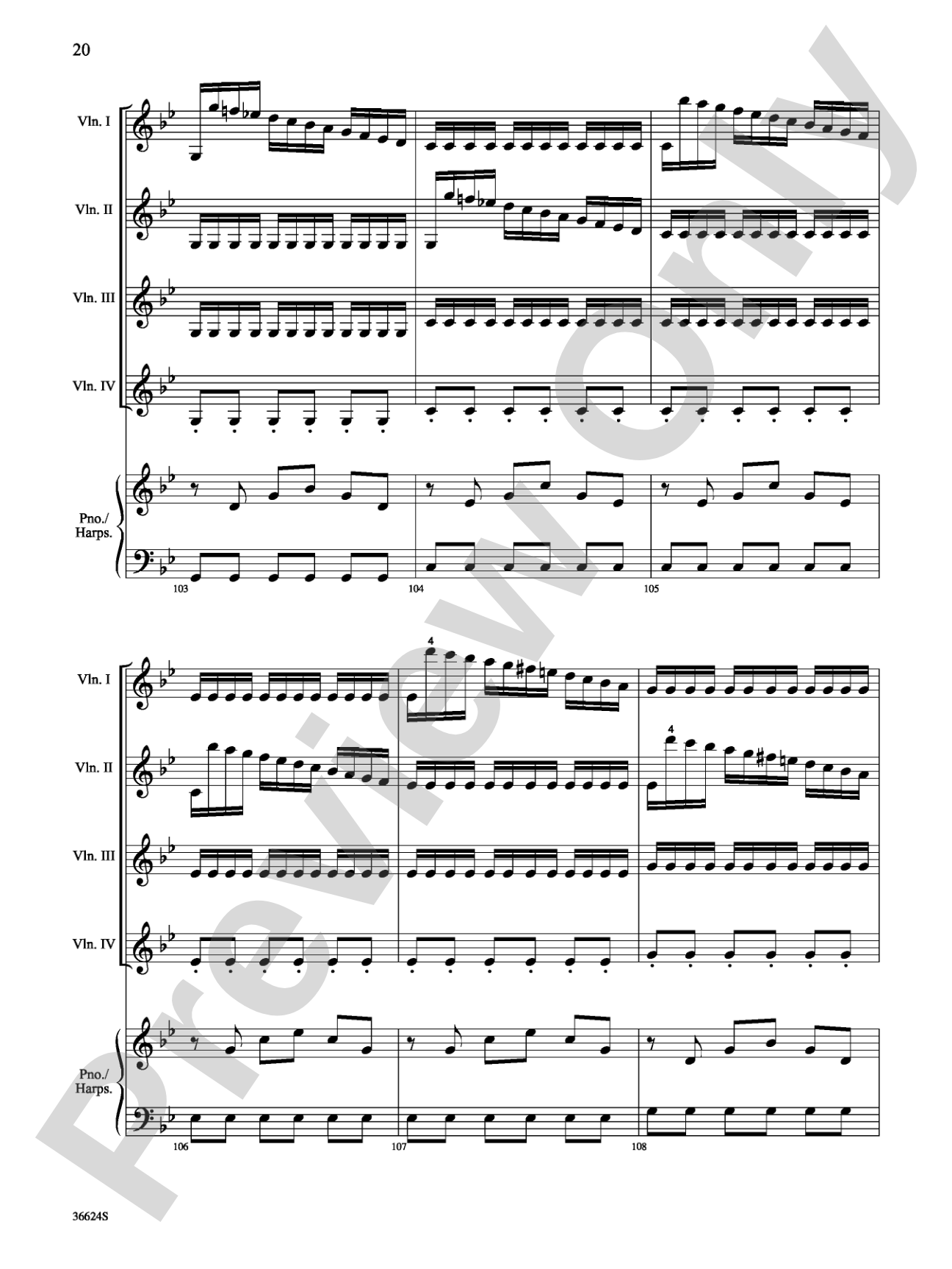 Violins Go Vivaldi: Two Movements for Violin Quartet: Violin Book