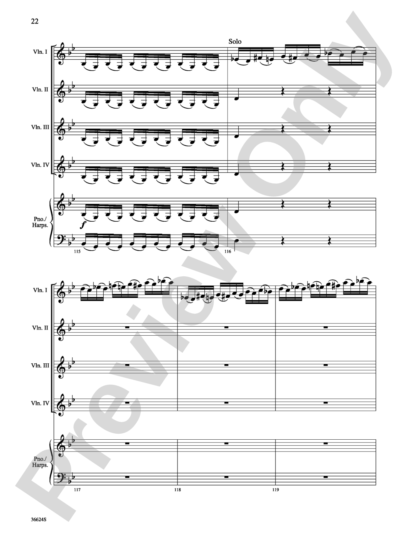 Violins Go Vivaldi: Two Movements for Violin Quartet: Violin Book