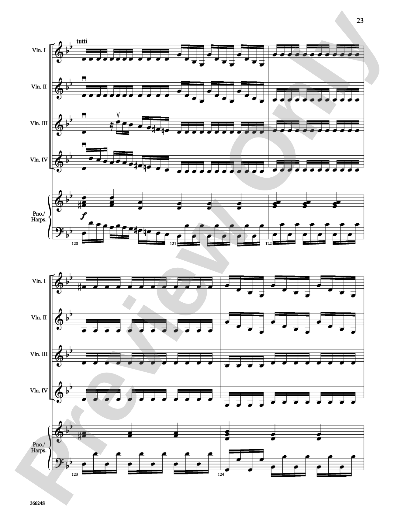 Violins Go Vivaldi: Two Movements for Violin Quartet: Violin Book