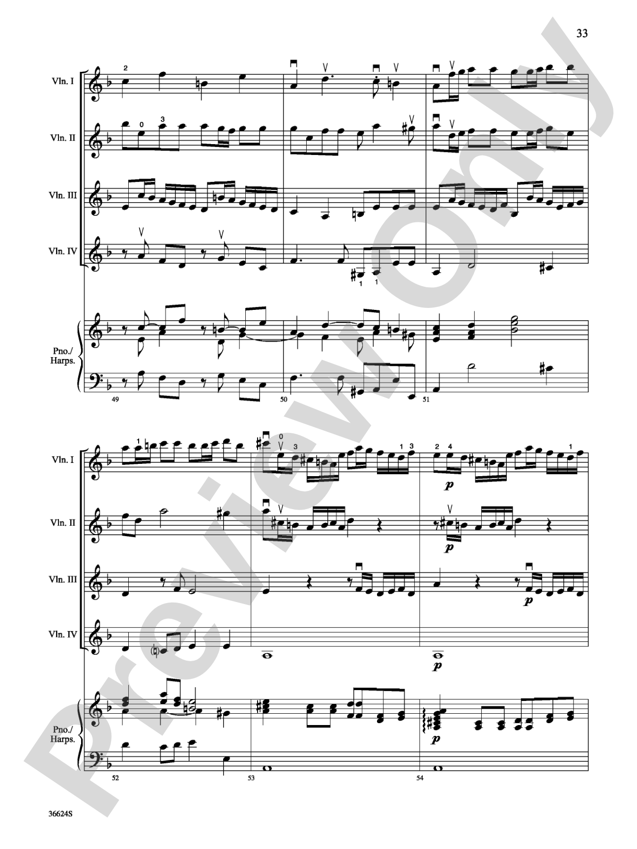 Violins Go Vivaldi: Two Movements for Violin Quartet: Violin Book
