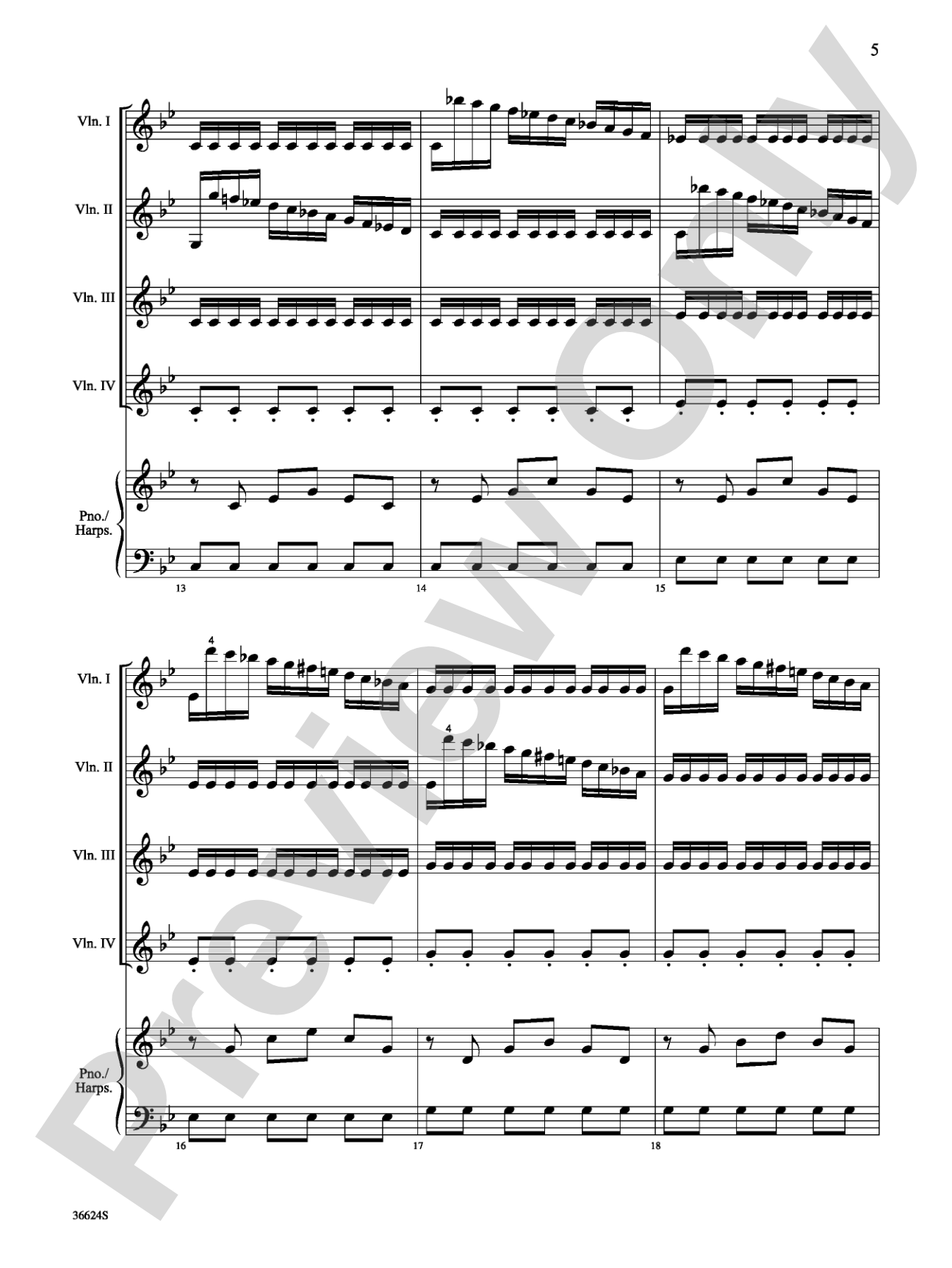 Violins Go Vivaldi: Two Movements for Violin Quartet: Violin Book
