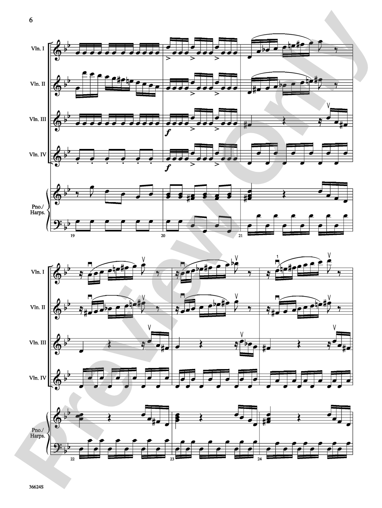 Violins Go Vivaldi: Two Movements for Violin Quartet: Violin Book