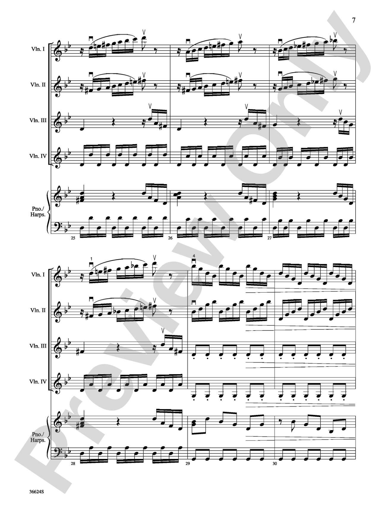 Violins Go Vivaldi: Two Movements for Violin Quartet: Violin Book
