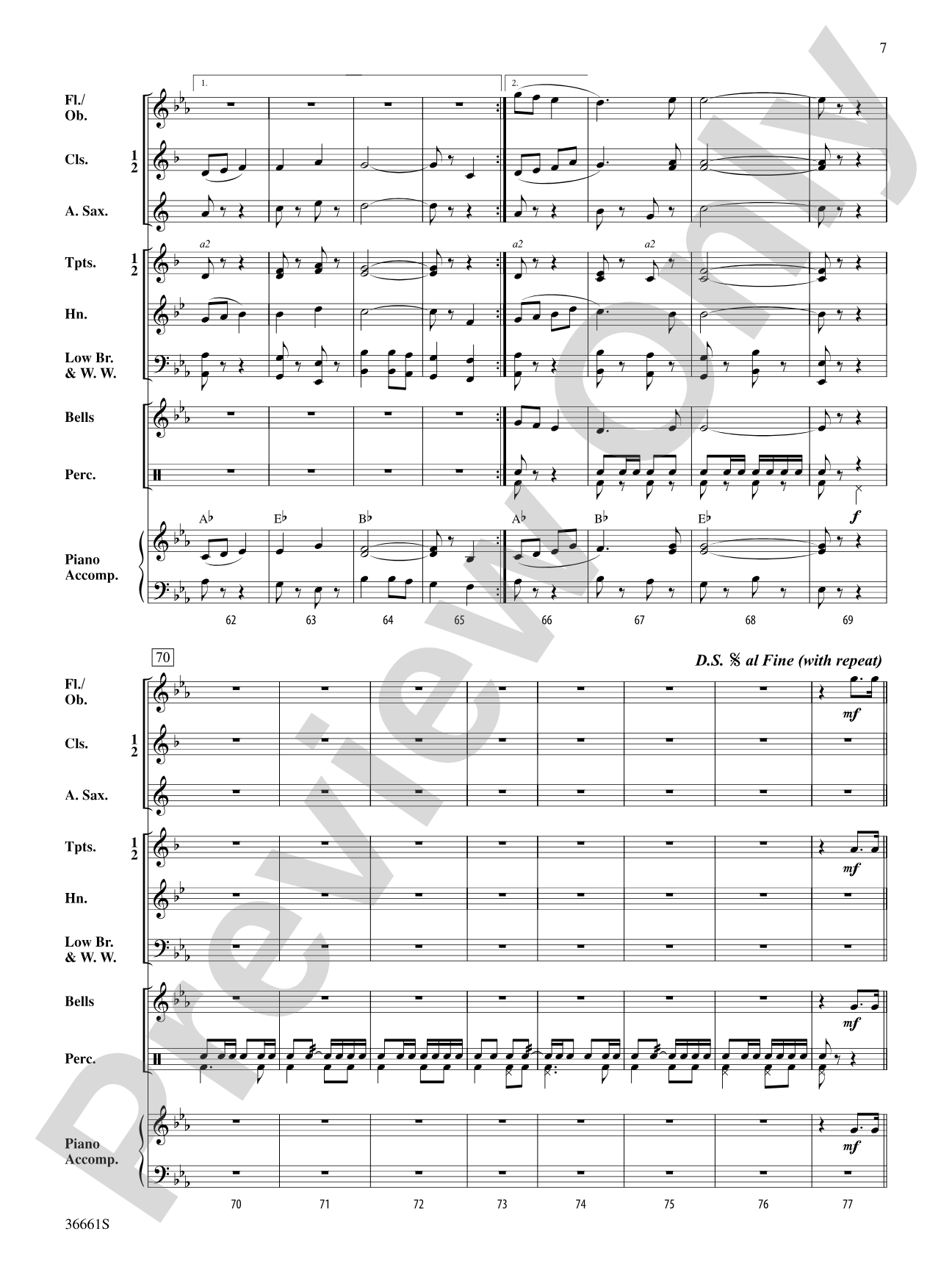 Maritime March: Concert Band Conductor Score & Parts