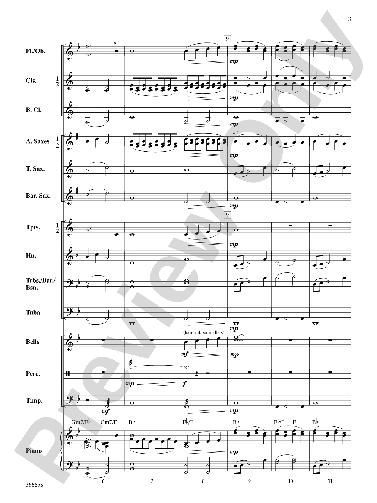 As Twilight Falls: Concert Band Conductor Score & Parts