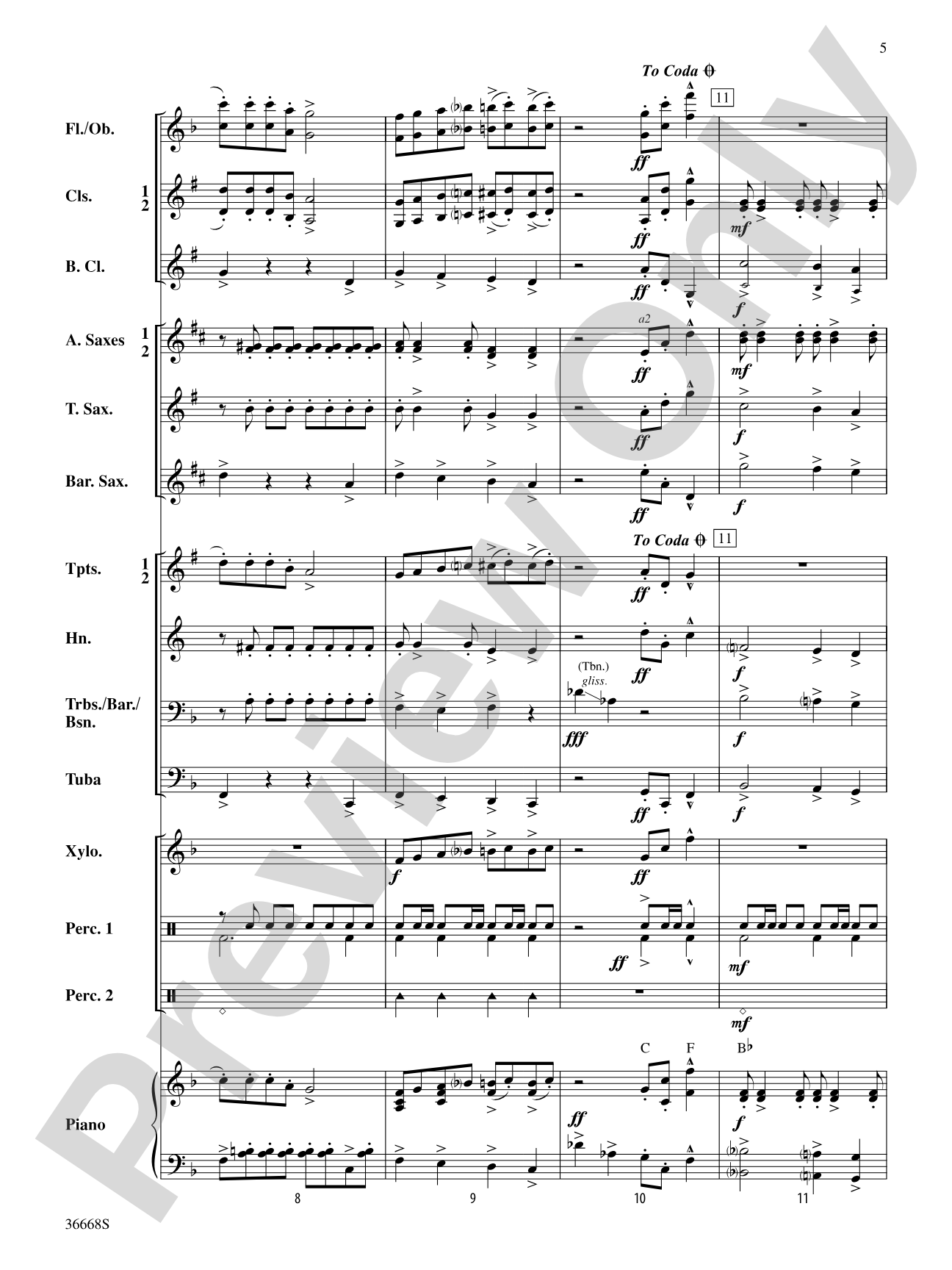 Crazy for Cartoons: Concert Band Conductor Score & Parts