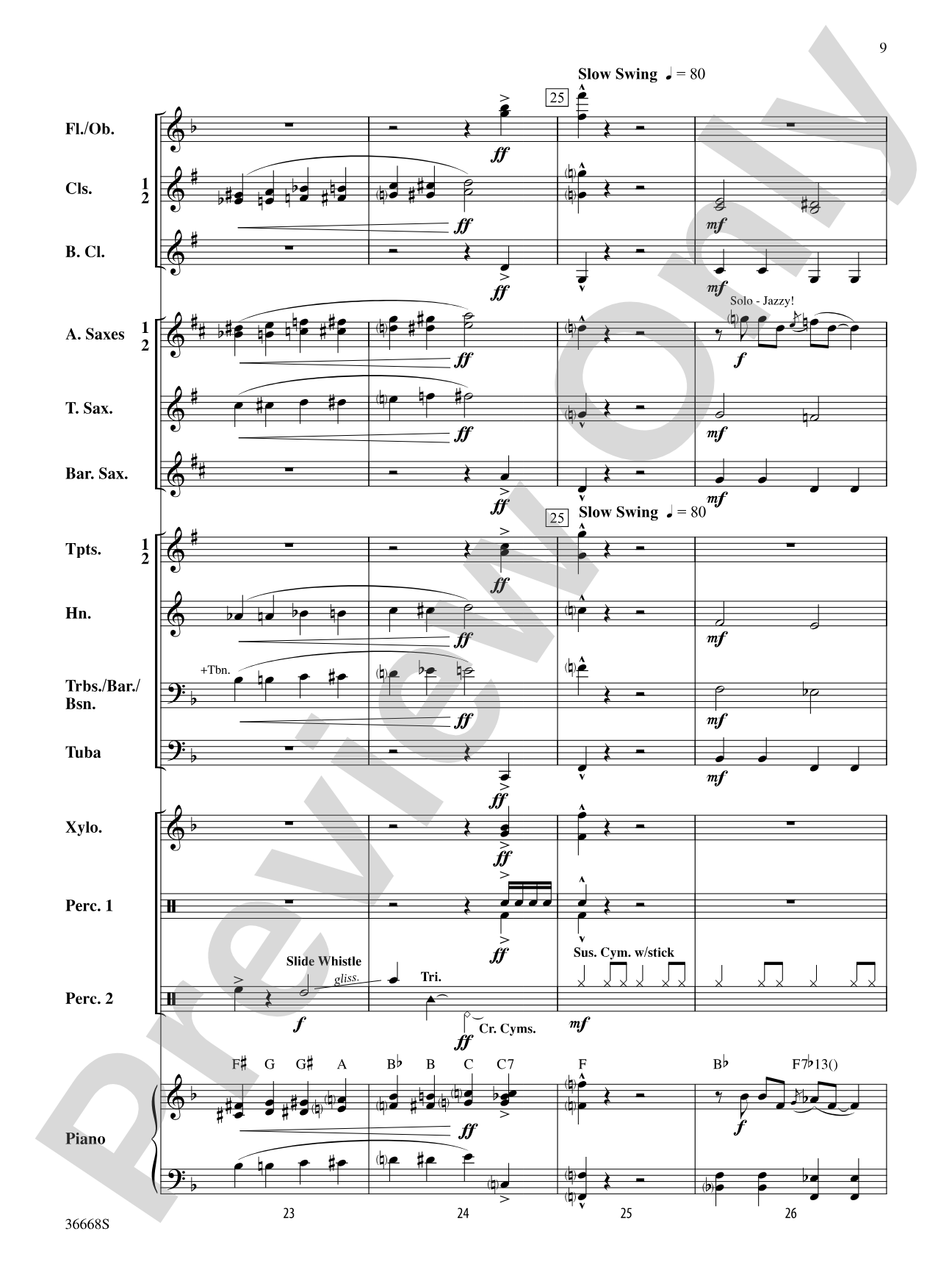 Crazy for Cartoons: Concert Band Conductor Score & Parts