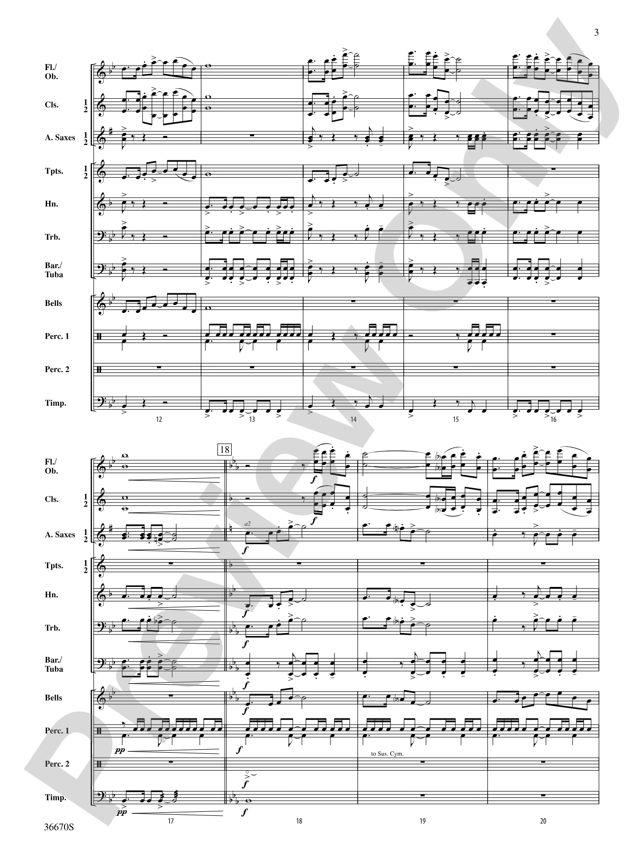 Rouge Valley Celebration: Score