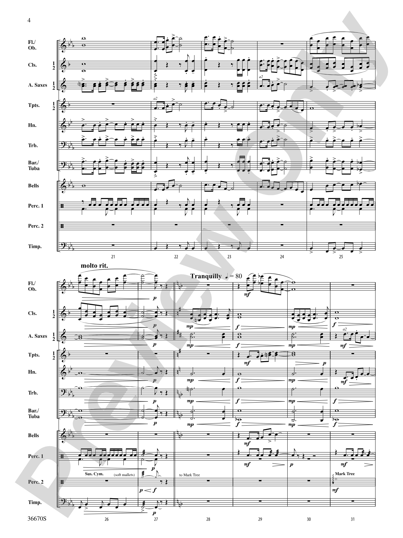 Rouge Valley Celebration: Score