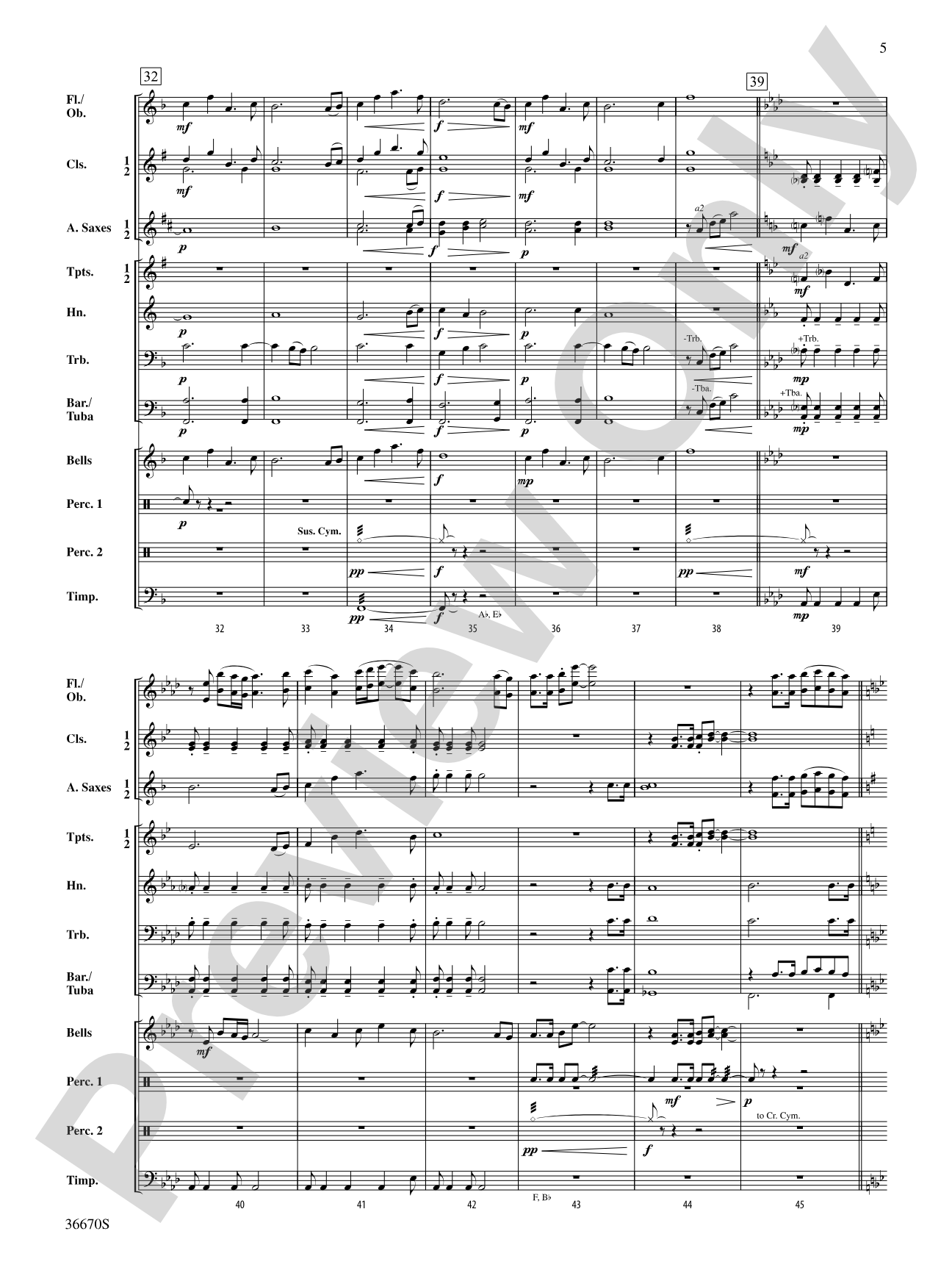 Rouge Valley Celebration: Score