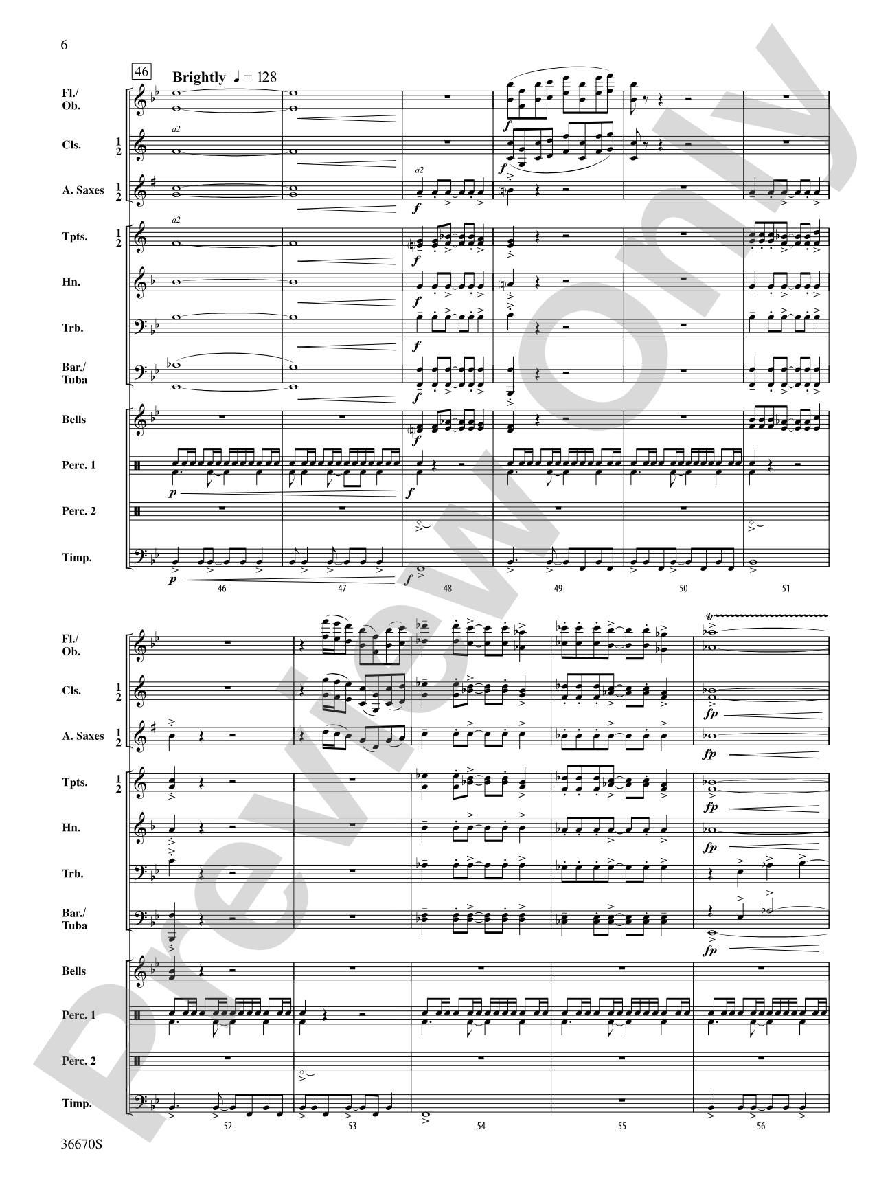 Rouge Valley Celebration: Score