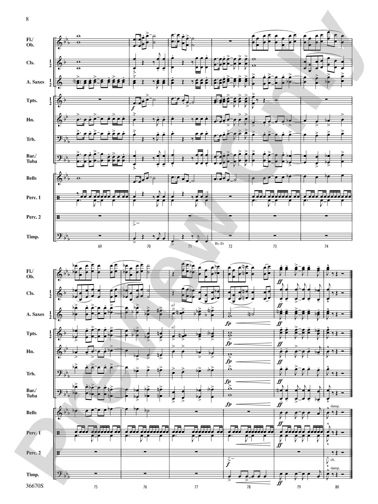 Rouge Valley Celebration: Score