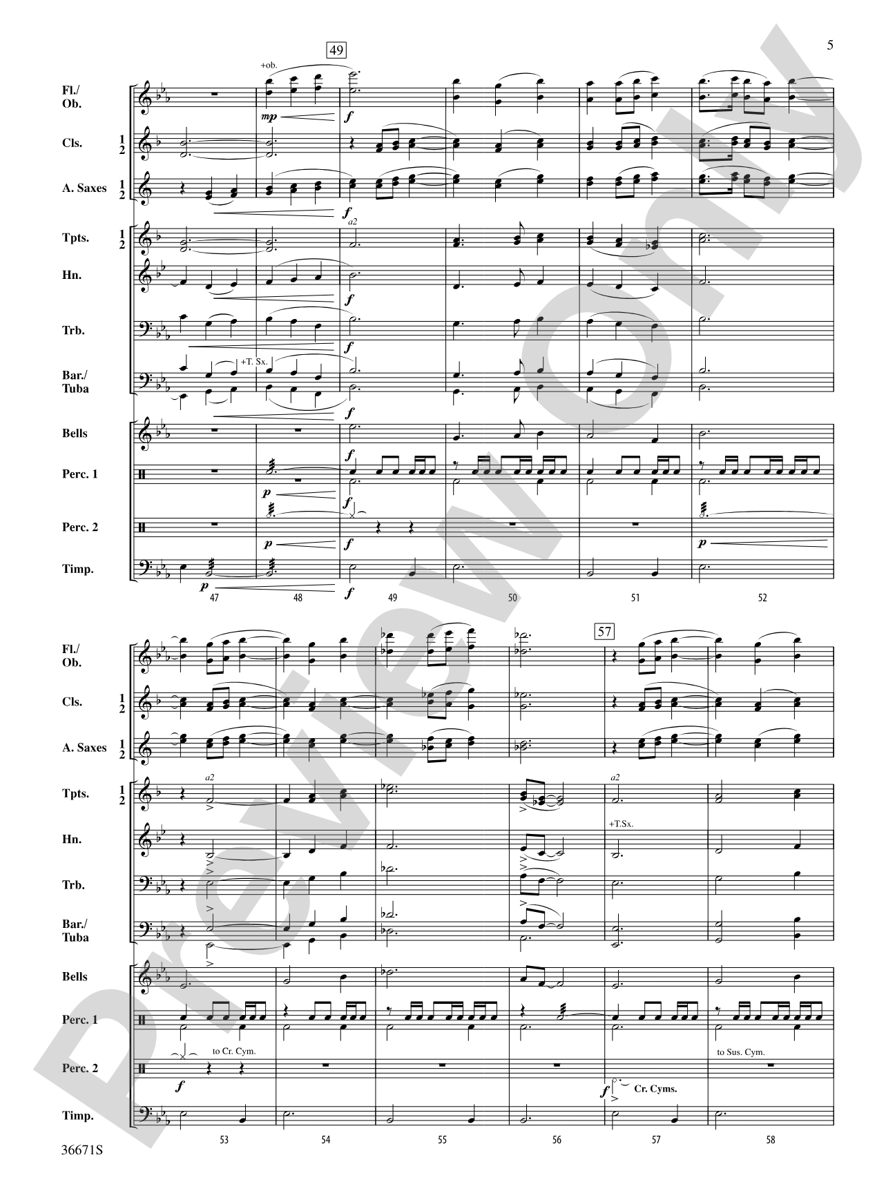 Cape Breton Lullaby: Concert Band Conductor Score & Parts