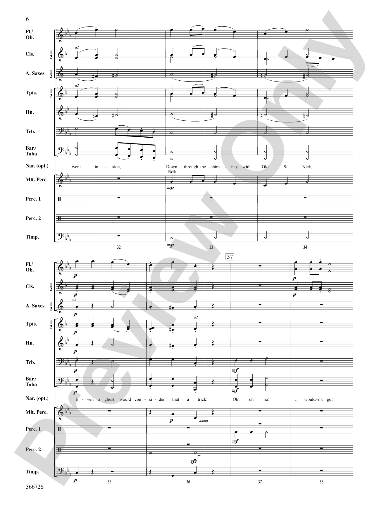 Up on a Haunted Housetop: Concert Band Conductor Score & Parts