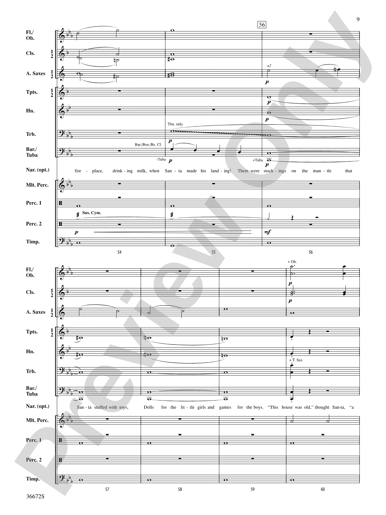 Up on a Haunted Housetop: Concert Band Conductor Score & Parts