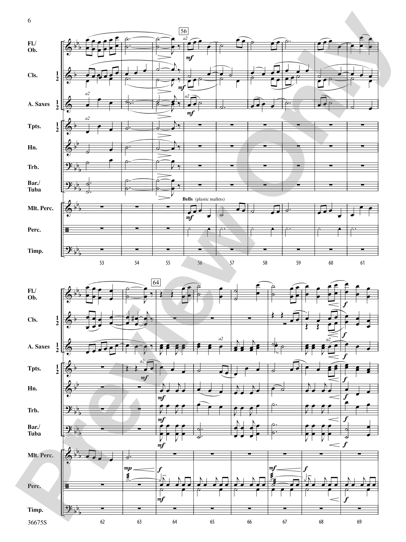 Grace Valley Overture: Concert Band Conductor Score & Parts