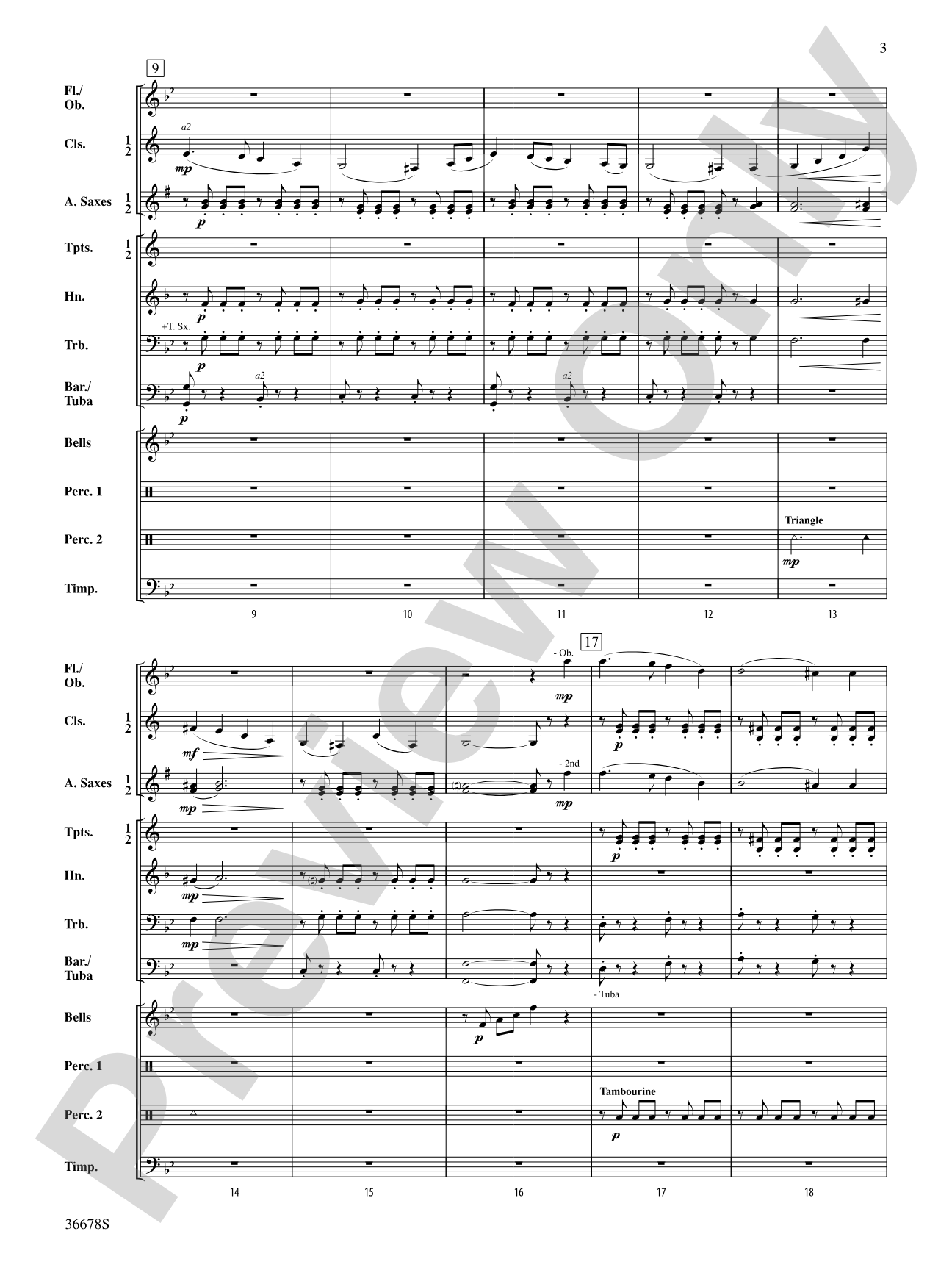 March, Op. 108: Concert Band Conductor Score & Parts