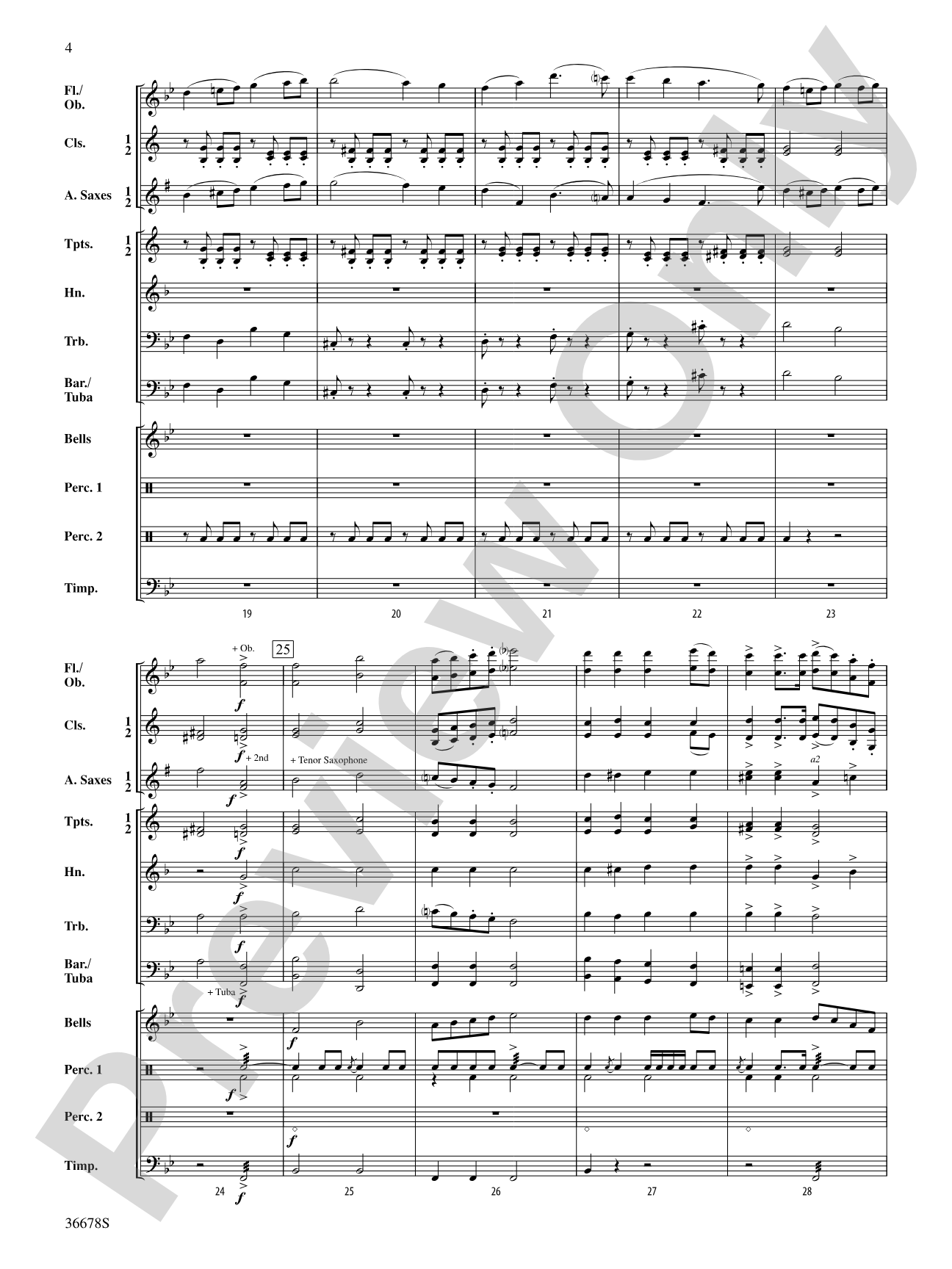 March, Op. 108: Concert Band Conductor Score & Parts