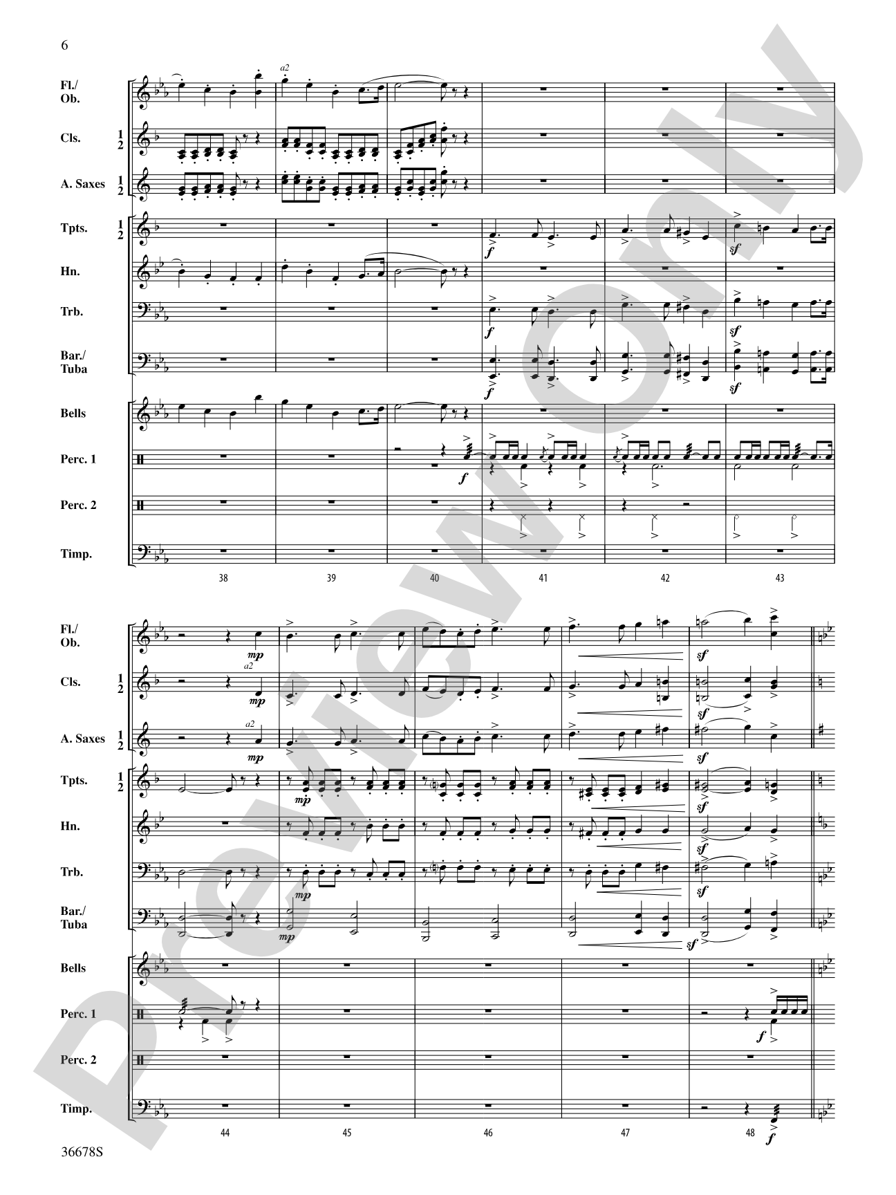 March, Op. 108: Concert Band Conductor Score & Parts