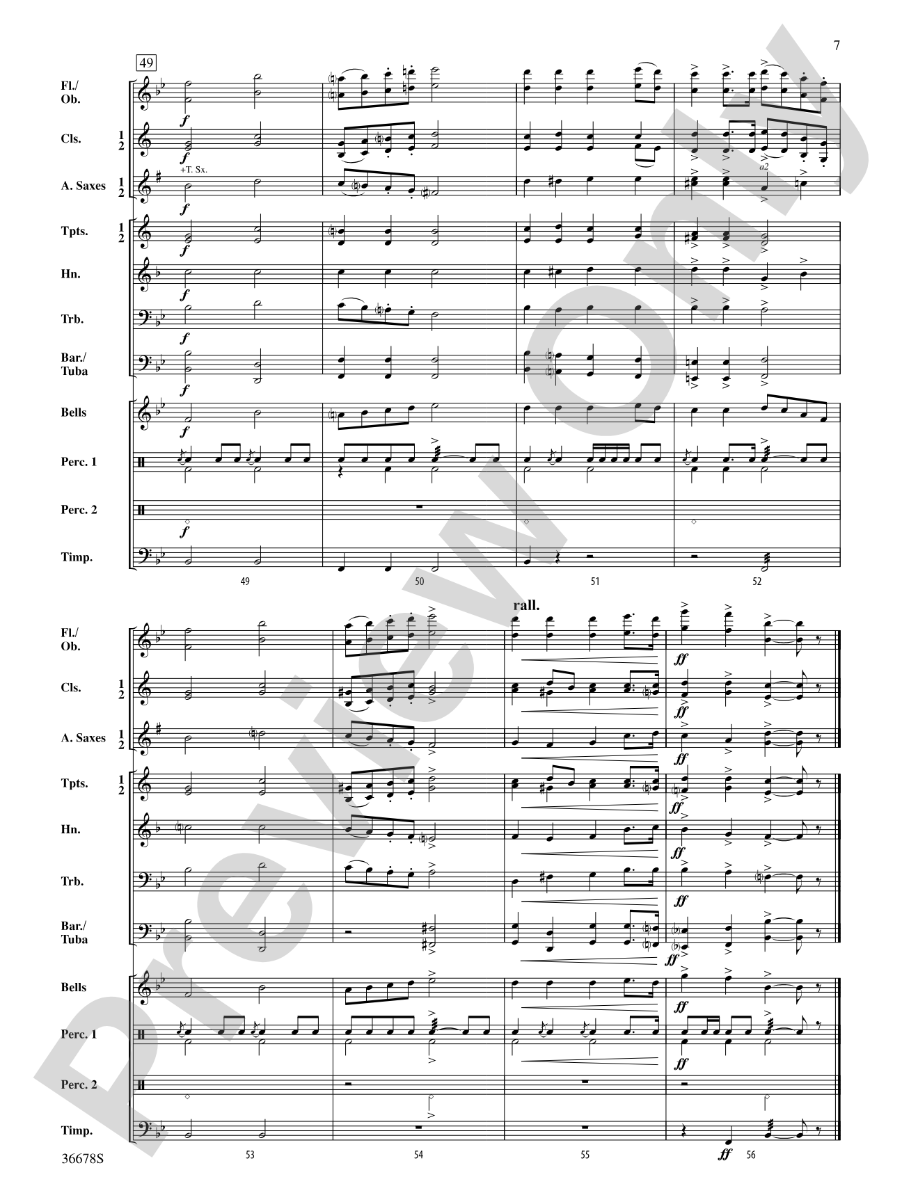 March, Op. 108: Concert Band Conductor Score & Parts