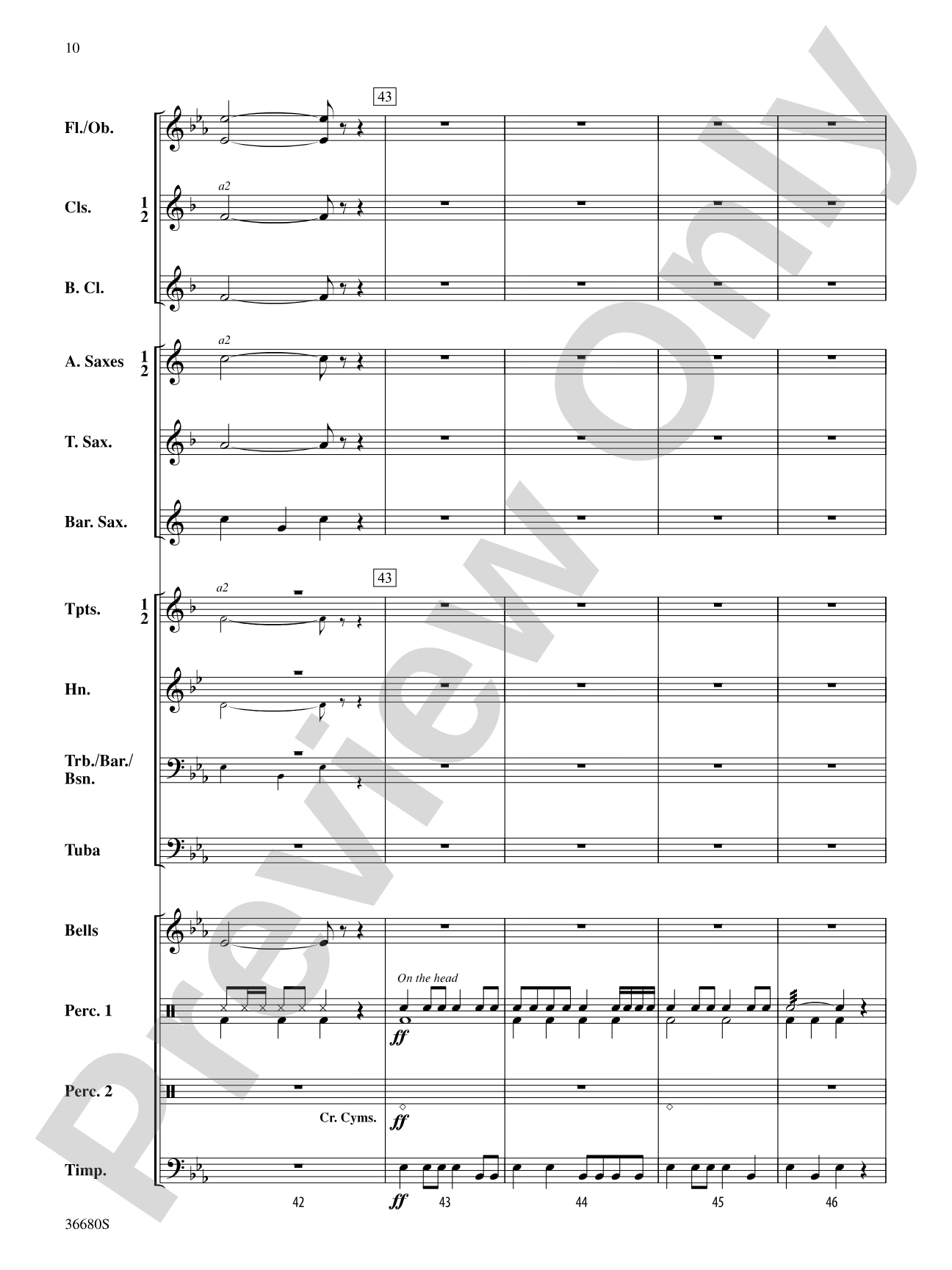 See the Conquering Hero Comes: Score