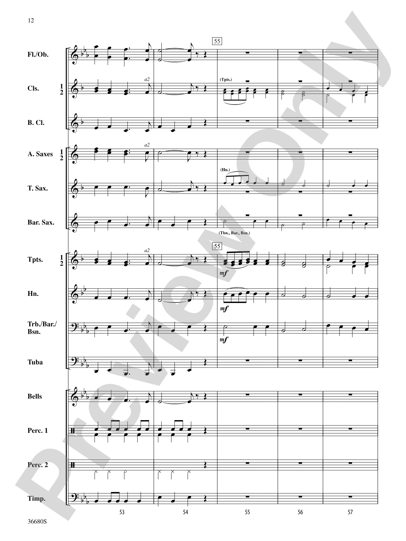 See the Conquering Hero Comes: Score