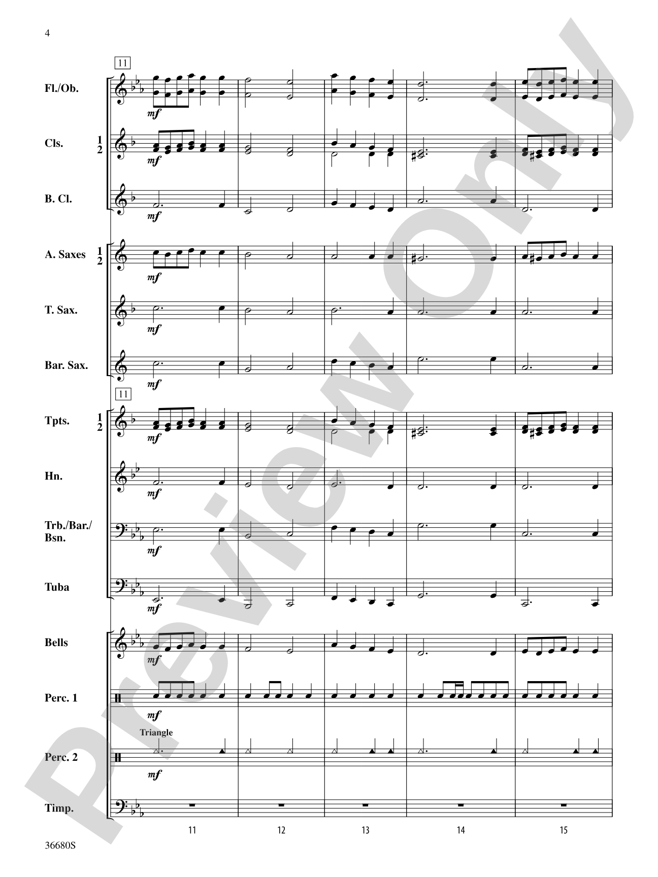 See the Conquering Hero Comes: Score