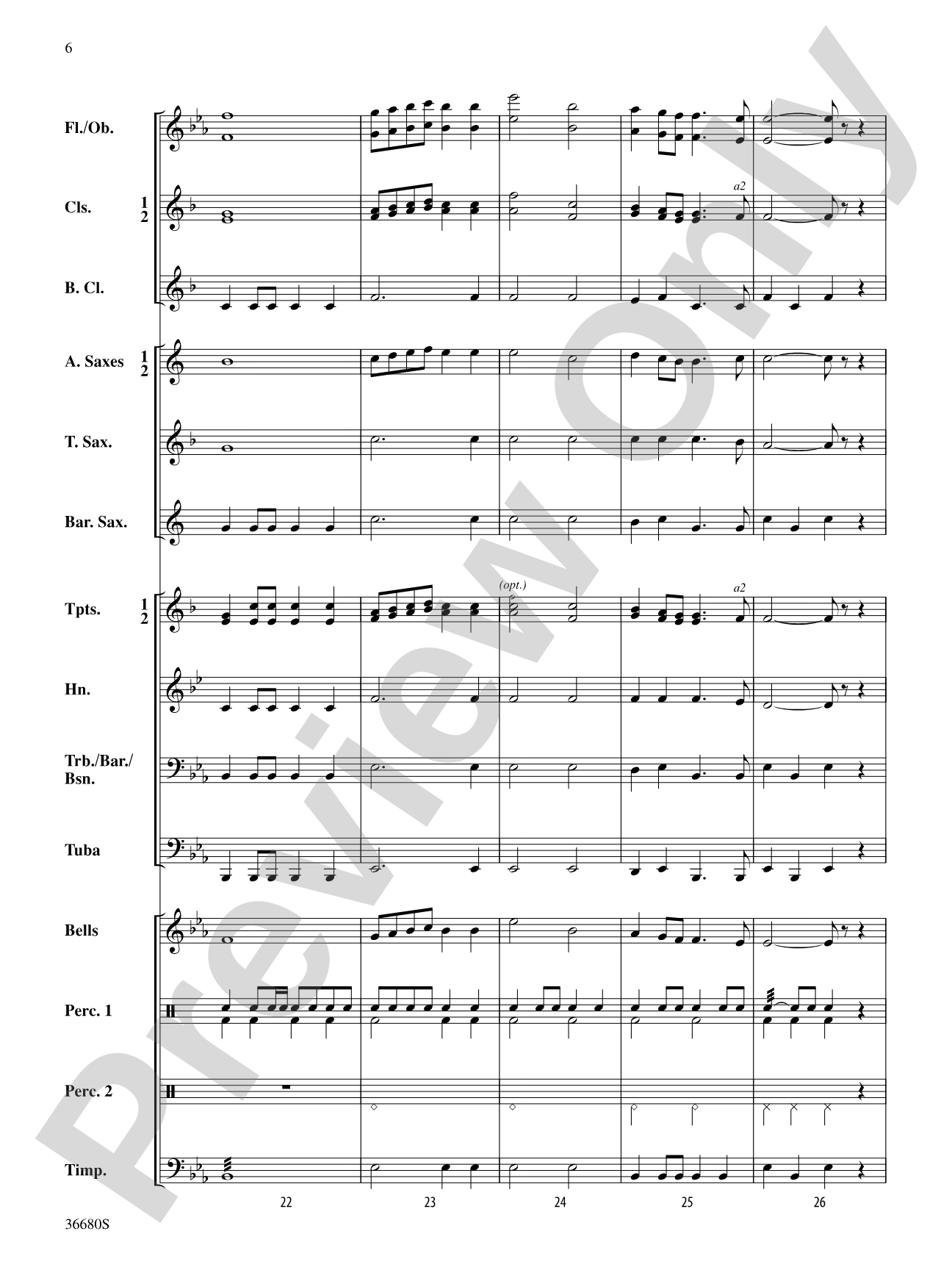 See the Conquering Hero Comes: Score