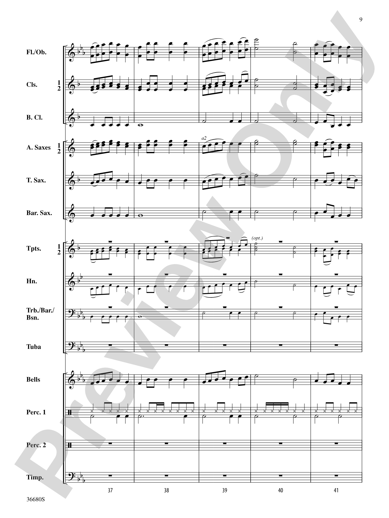 See the Conquering Hero Comes: Score