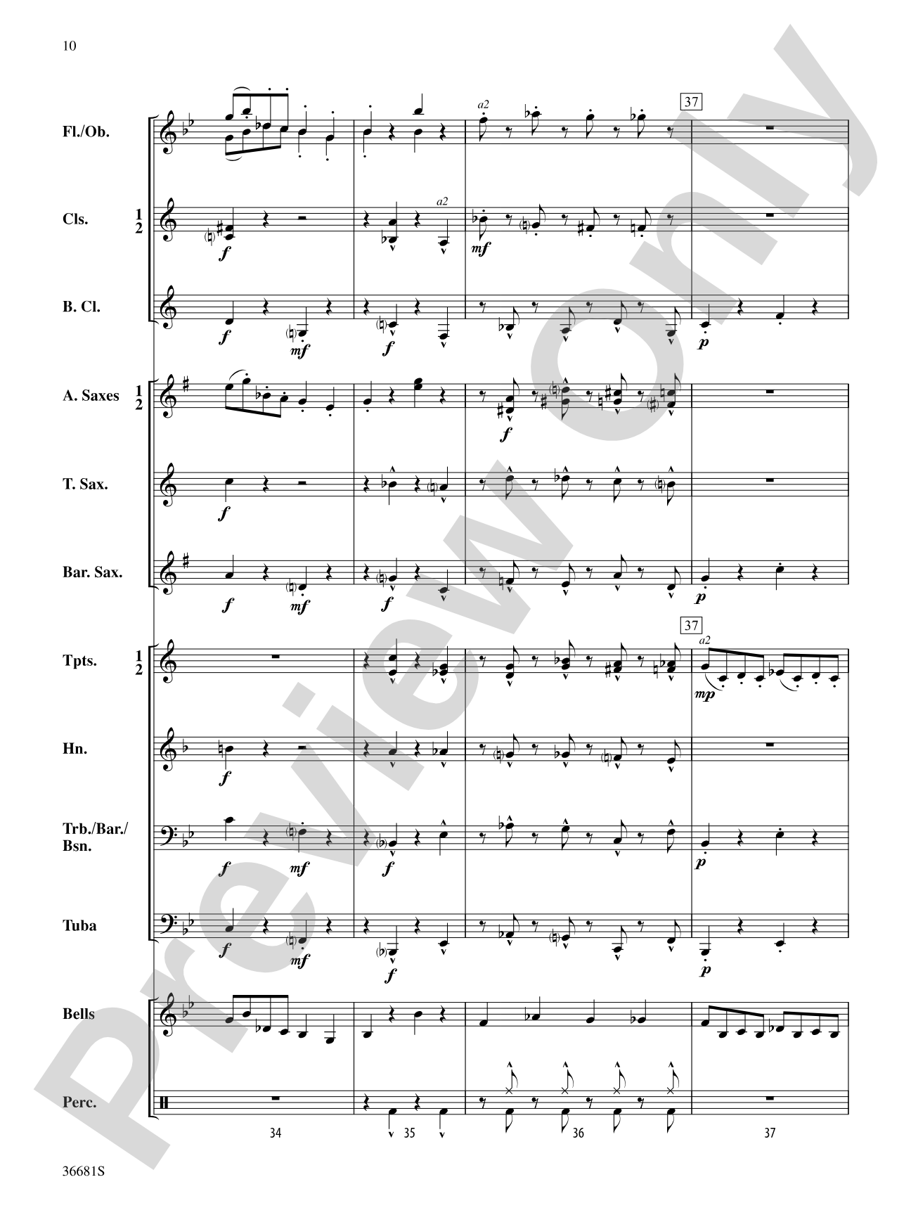 Stomping on Ants: Concert Band Conductor Score & Parts