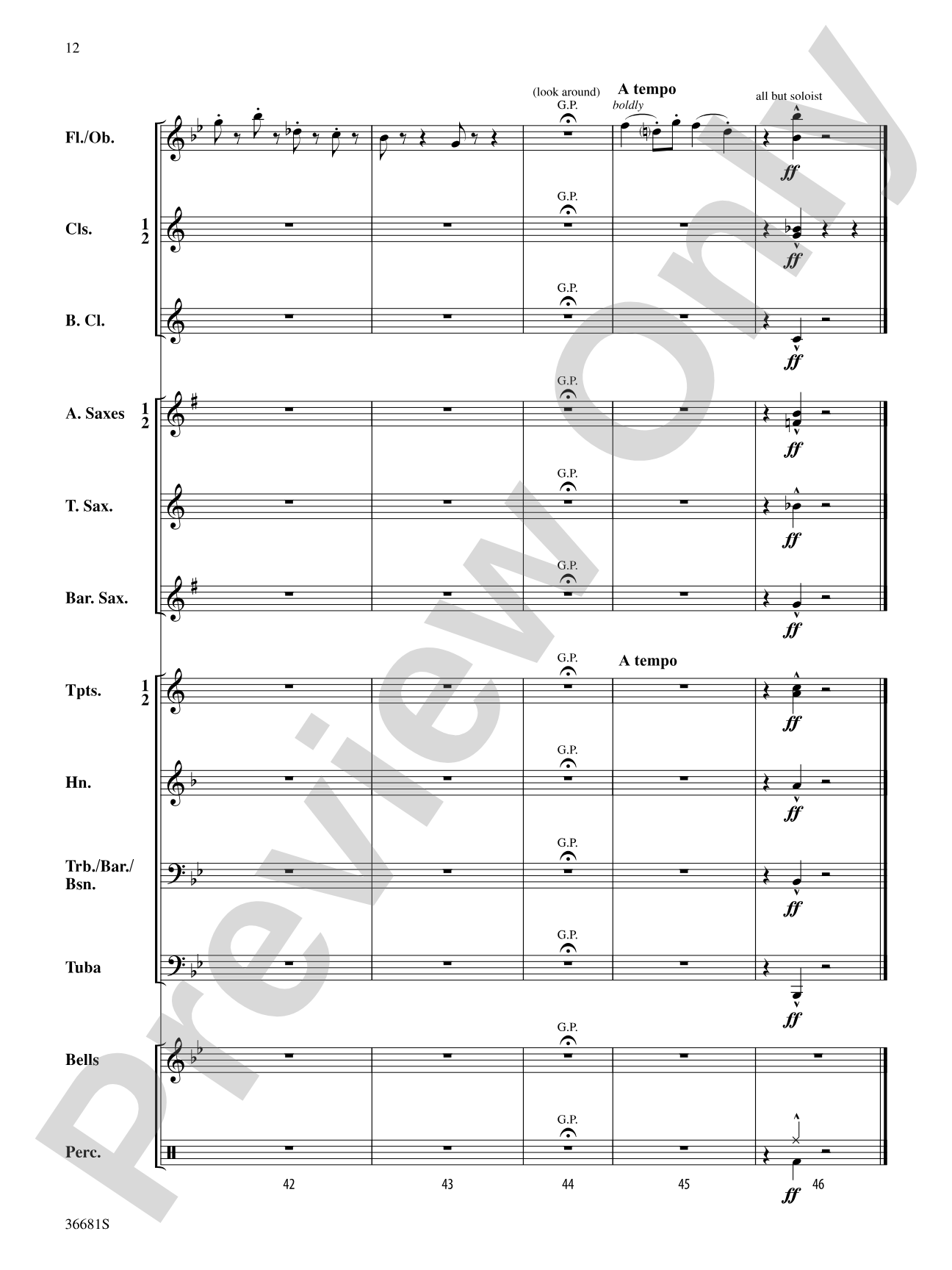 Stomping on Ants: Concert Band Conductor Score & Parts