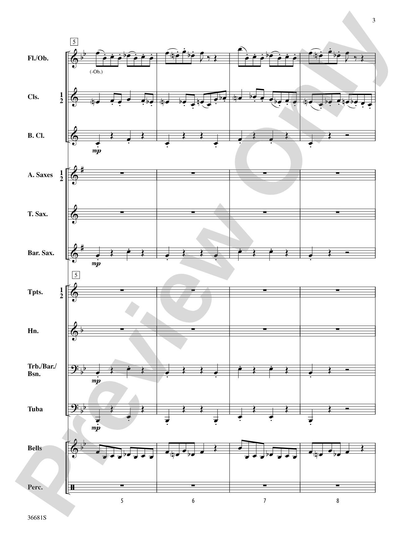Stomping on Ants: Concert Band Conductor Score & Parts