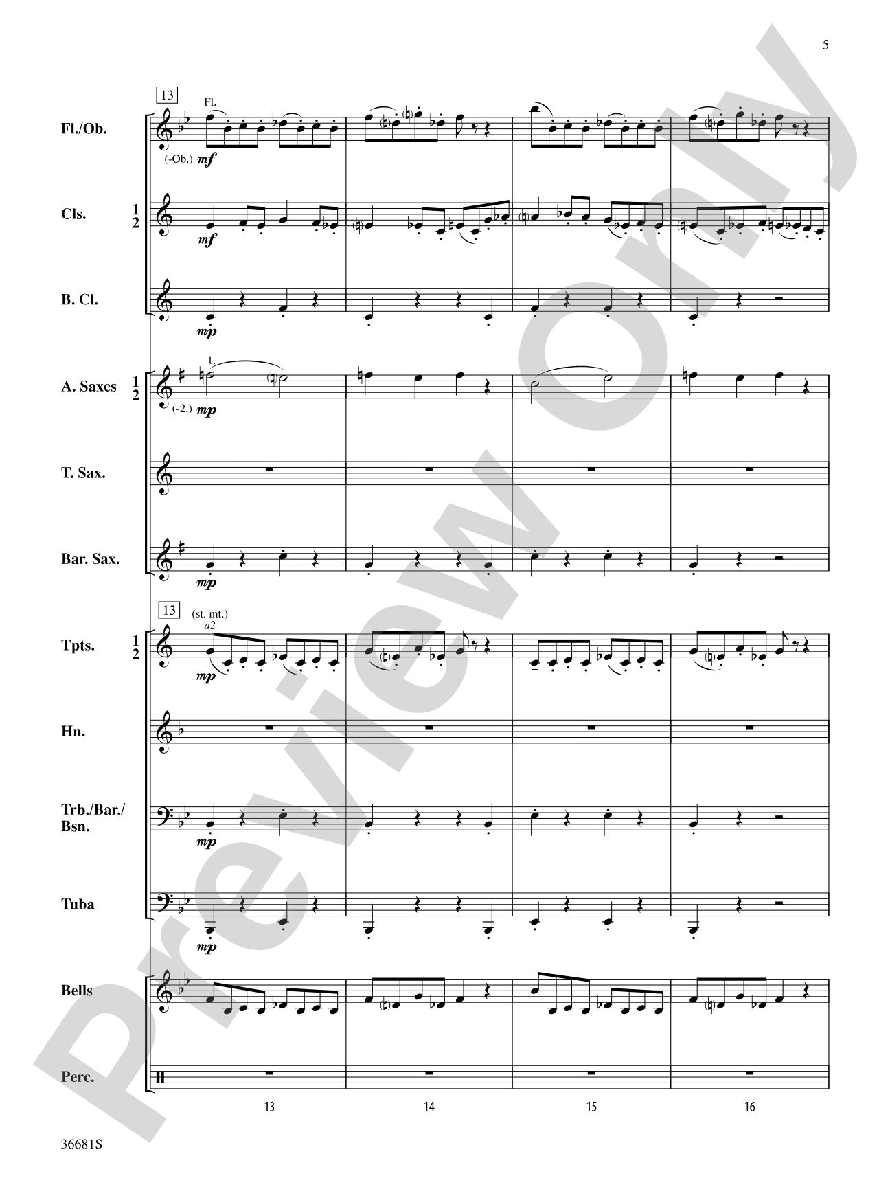 Stomping on Ants: Concert Band Conductor Score & Parts